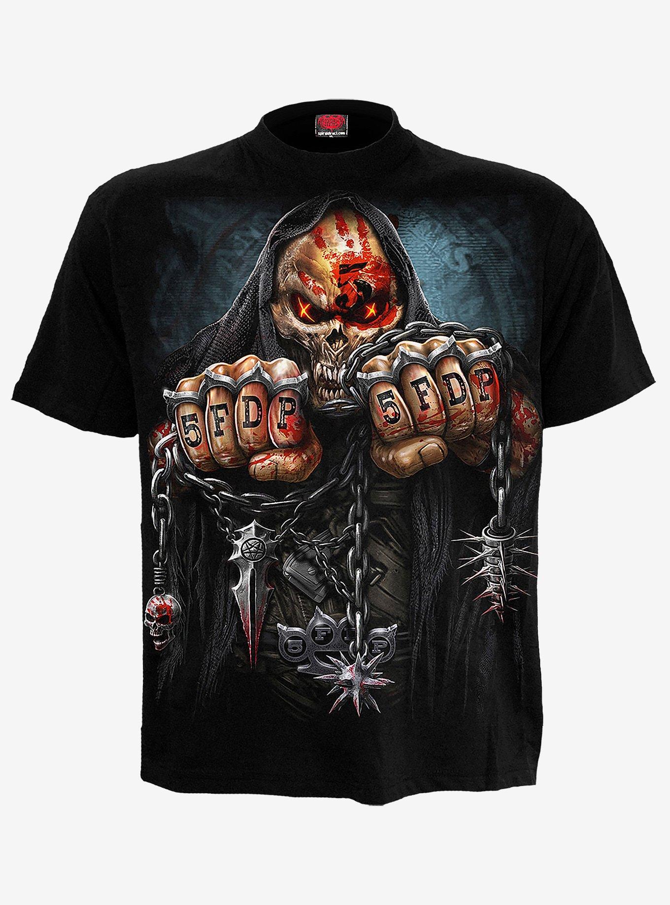 Five Finger Death Punch Game Over T-Shirt, BLACK, hi-res