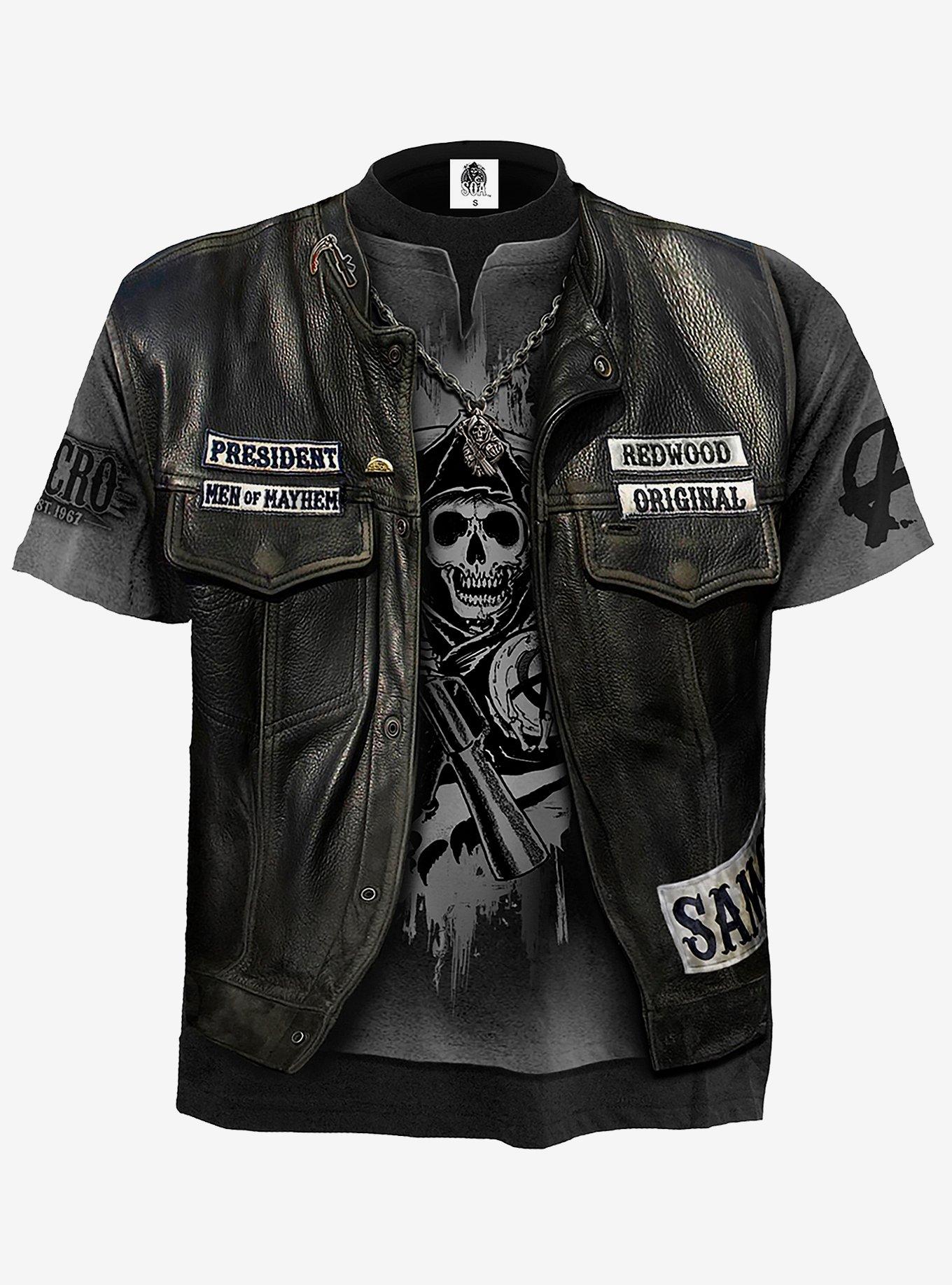 Sons Of Anarchy Jax Vest T-Shirt, BLACK, hi-res