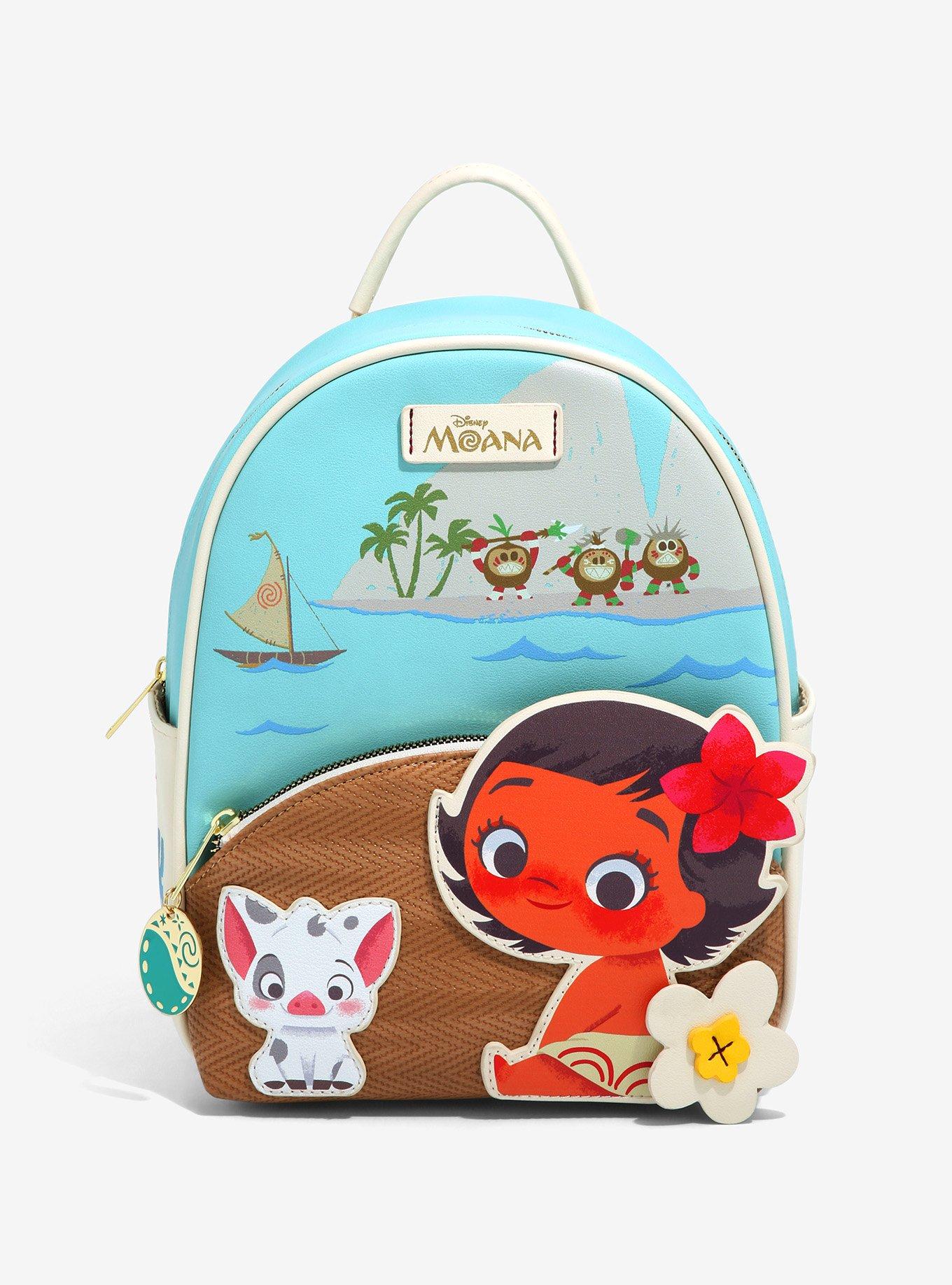 Moana Disney Store Moana Backpack and Lunch Bag Canvas Slouch Orange