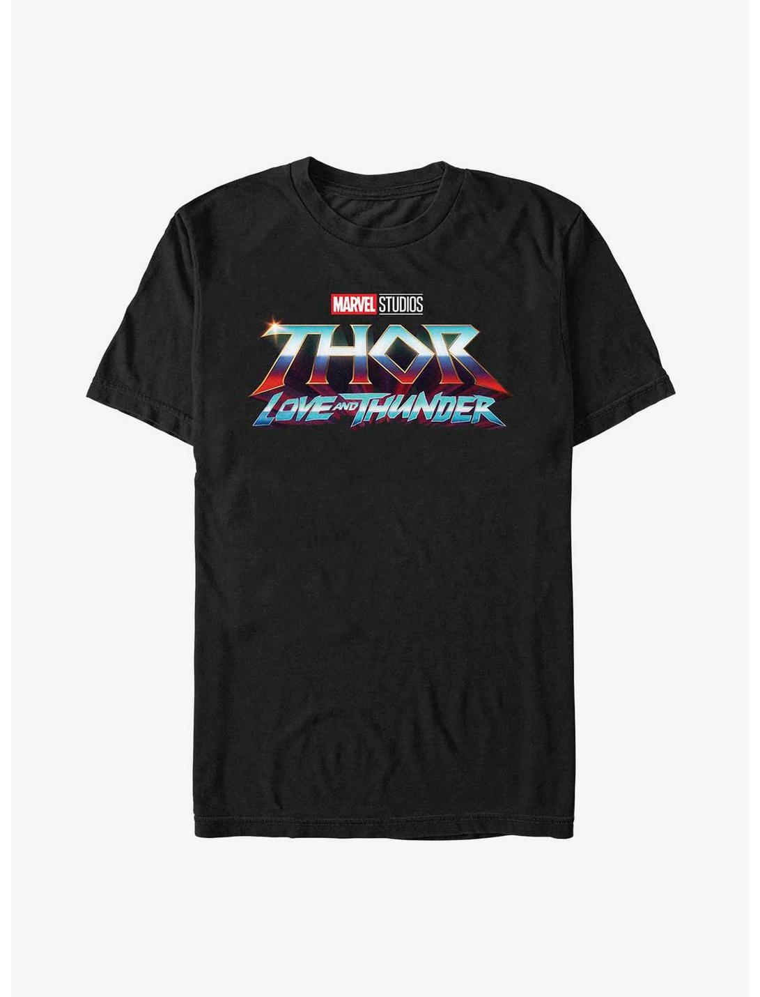 Marvel Thor: Love And Thunder Movie Logo T-Shirt, BLACK, hi-res