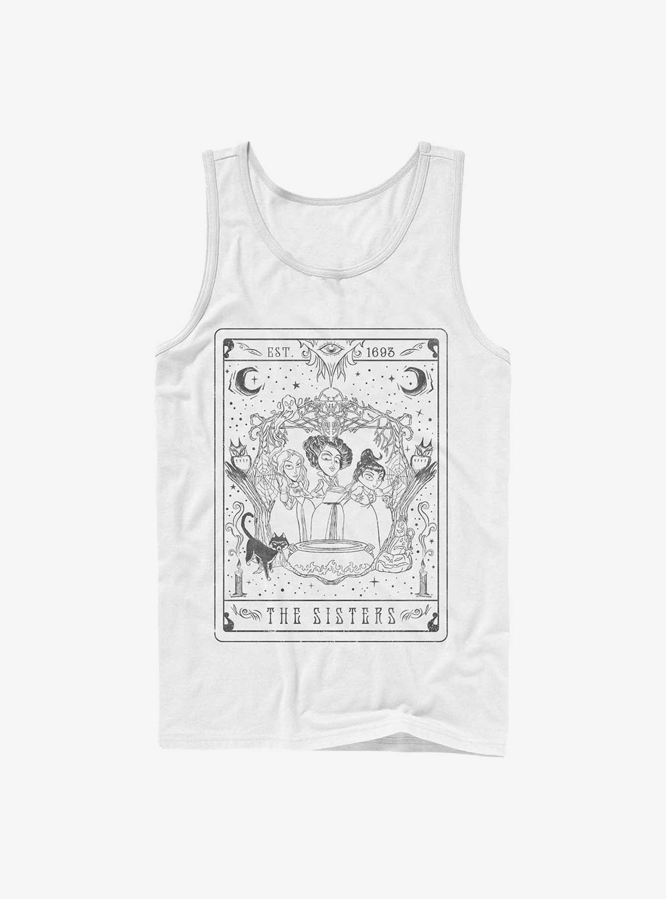 Disney Hocus Pocus The Sisters Tarot Tank, WHITE, hi-res