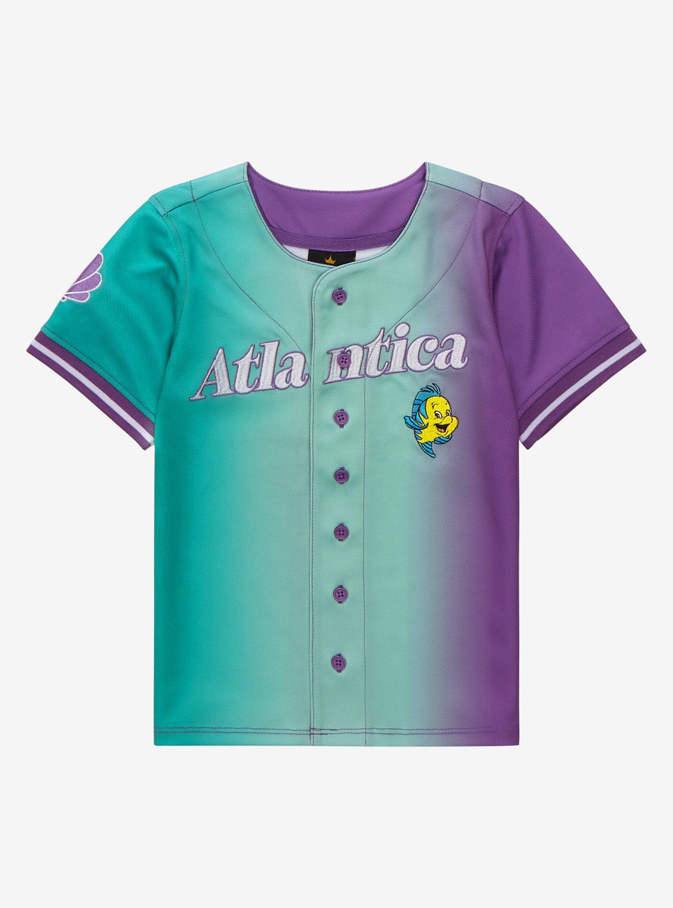 Disney The Little Mermaid Atlantica Toddler Baseball Jersey - BoxLunch Exclusive, , hi-res