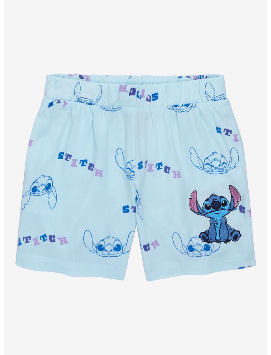 Disney Lilo & Stitch Expressions Toddler Woven Shorts - BoxLunch Exclusive, BABY BLUE, hi-res
