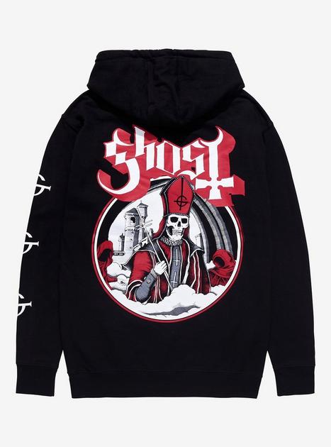 Ghost Papa Emeritus IV Red Glow Hoodie | Hot Topic