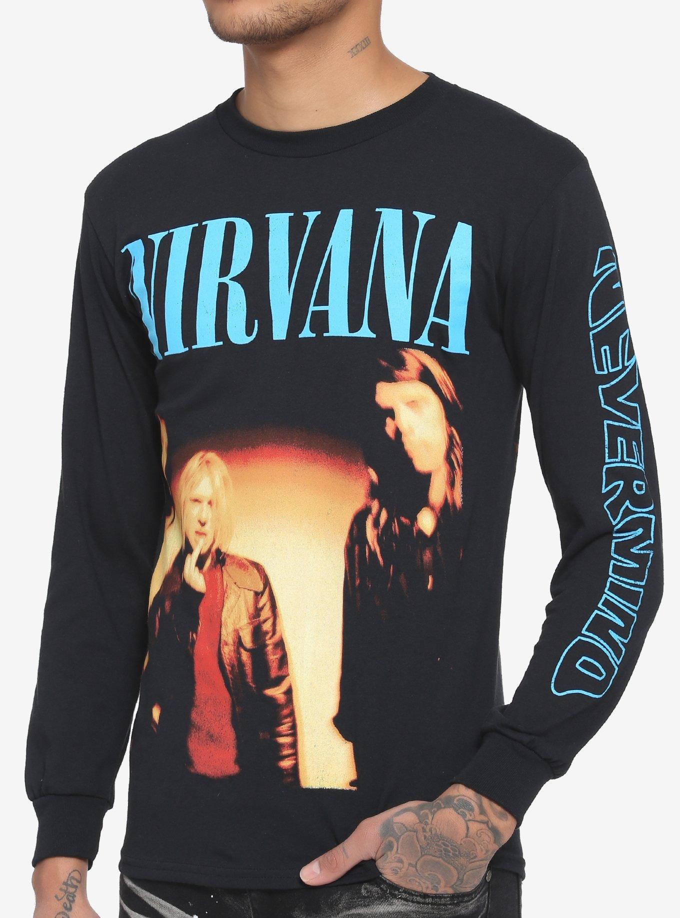 Nirvana Nevermind Tracklisting Long-Sleeve T-Shirt, BLACK, hi-res