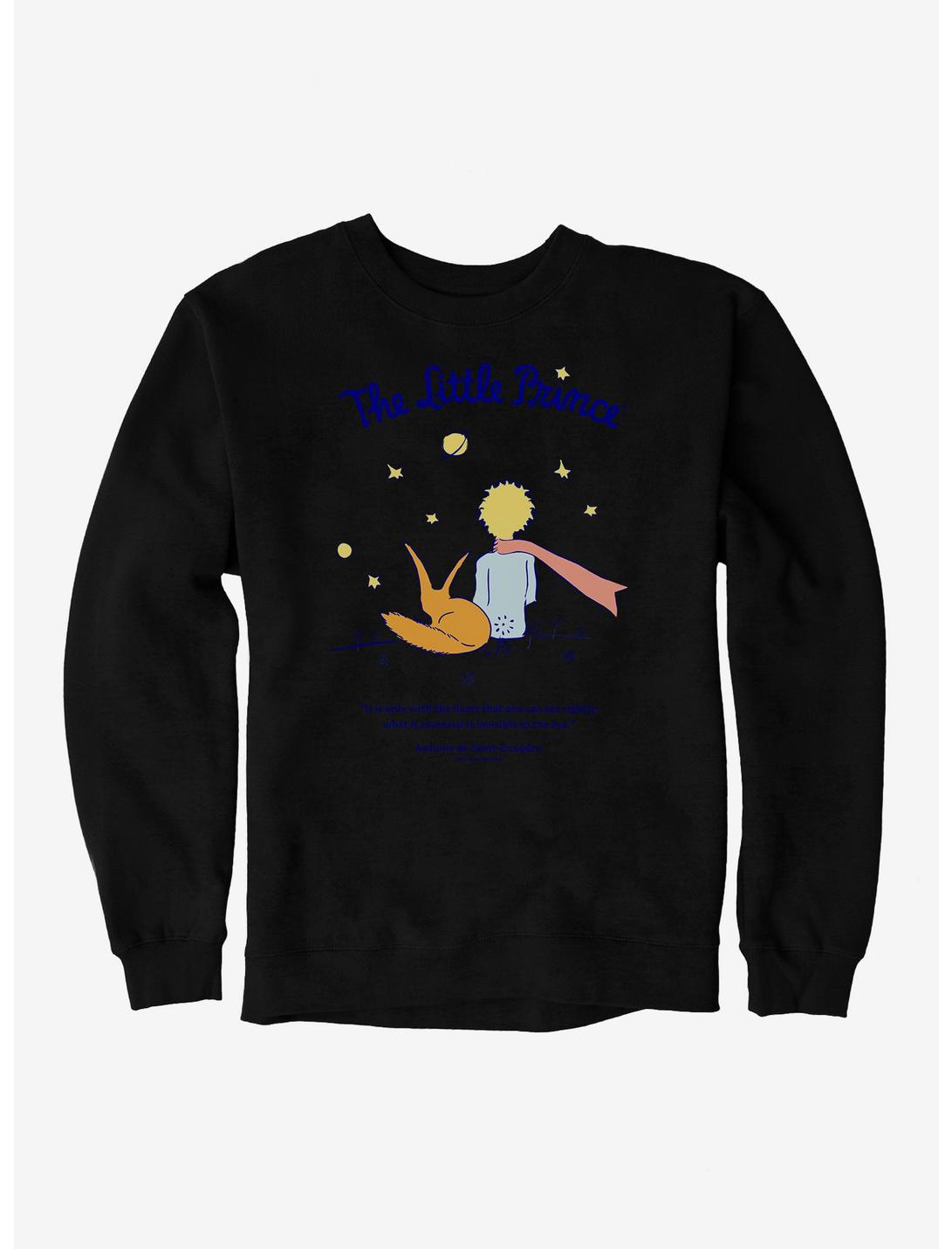 The Little Prince Only With The Heart Sweatshirt, BLACK, hi-res