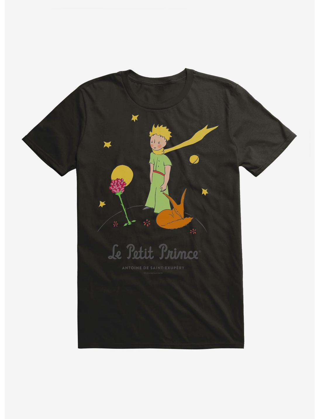 The Little Prince The Fox And Rose T-Shirt, BLACK, hi-res