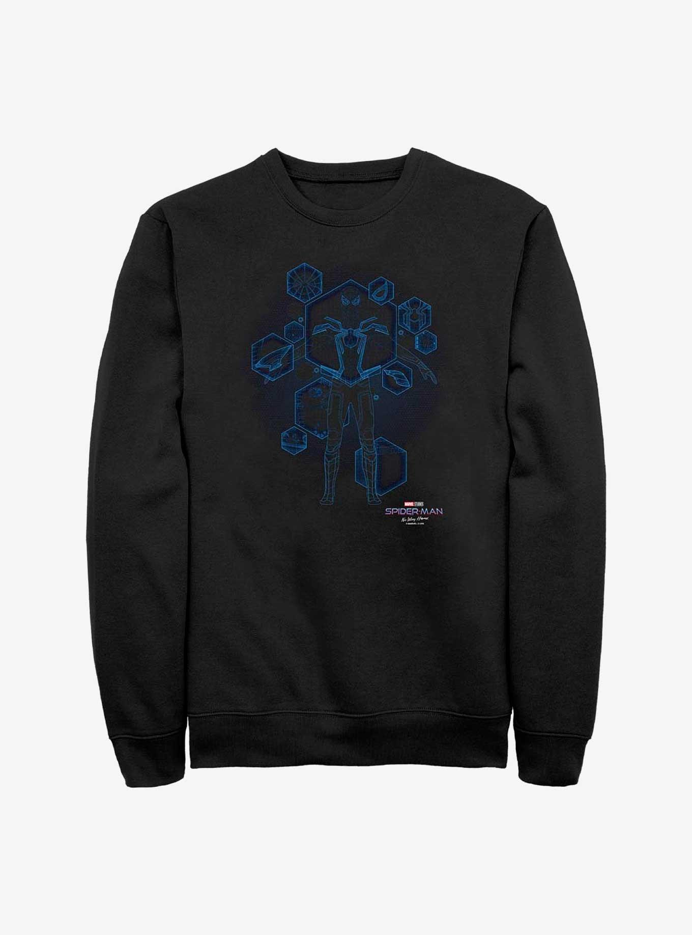Marvel Spider-Man: No Way Home Blue Print Ready Sweatshirt, , hi-res