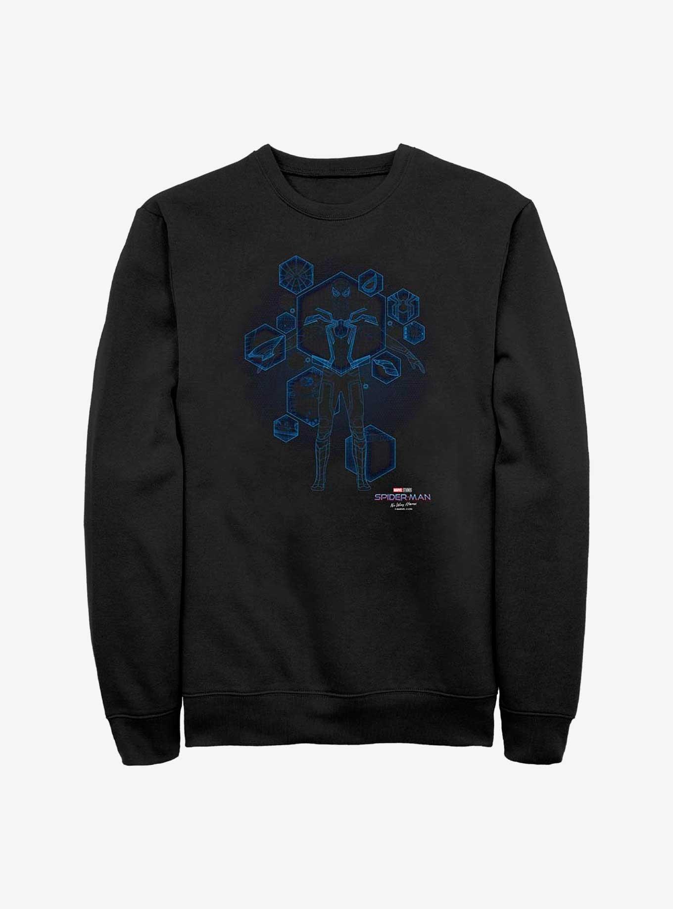 Marvel Spider-Man: No Way Home Blue Print Ready Sweatshirt, , hi-res