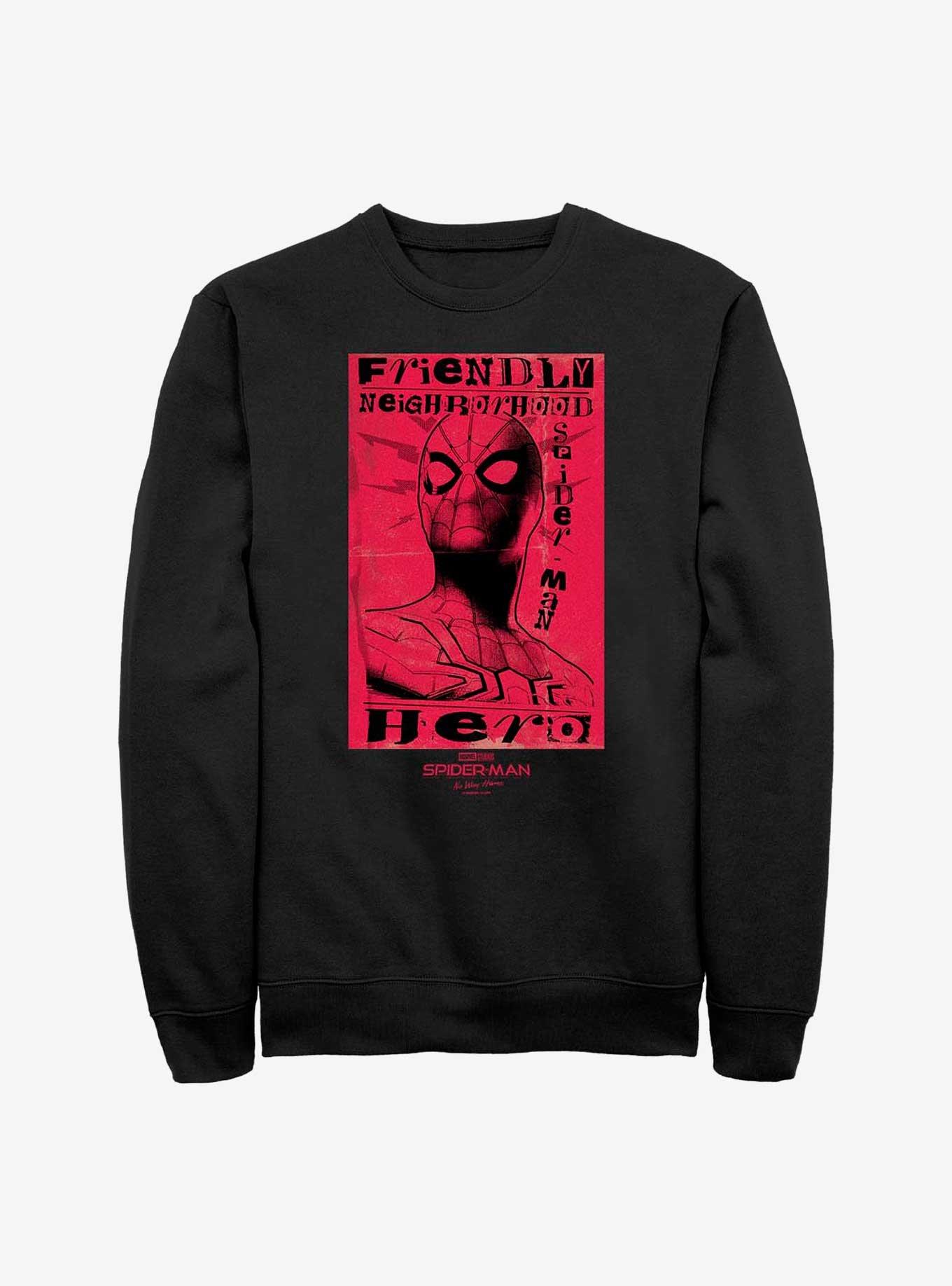 Marvel Spider-Man: No Way Home Friendly Hero Sweatshirt, BLACK, hi-res