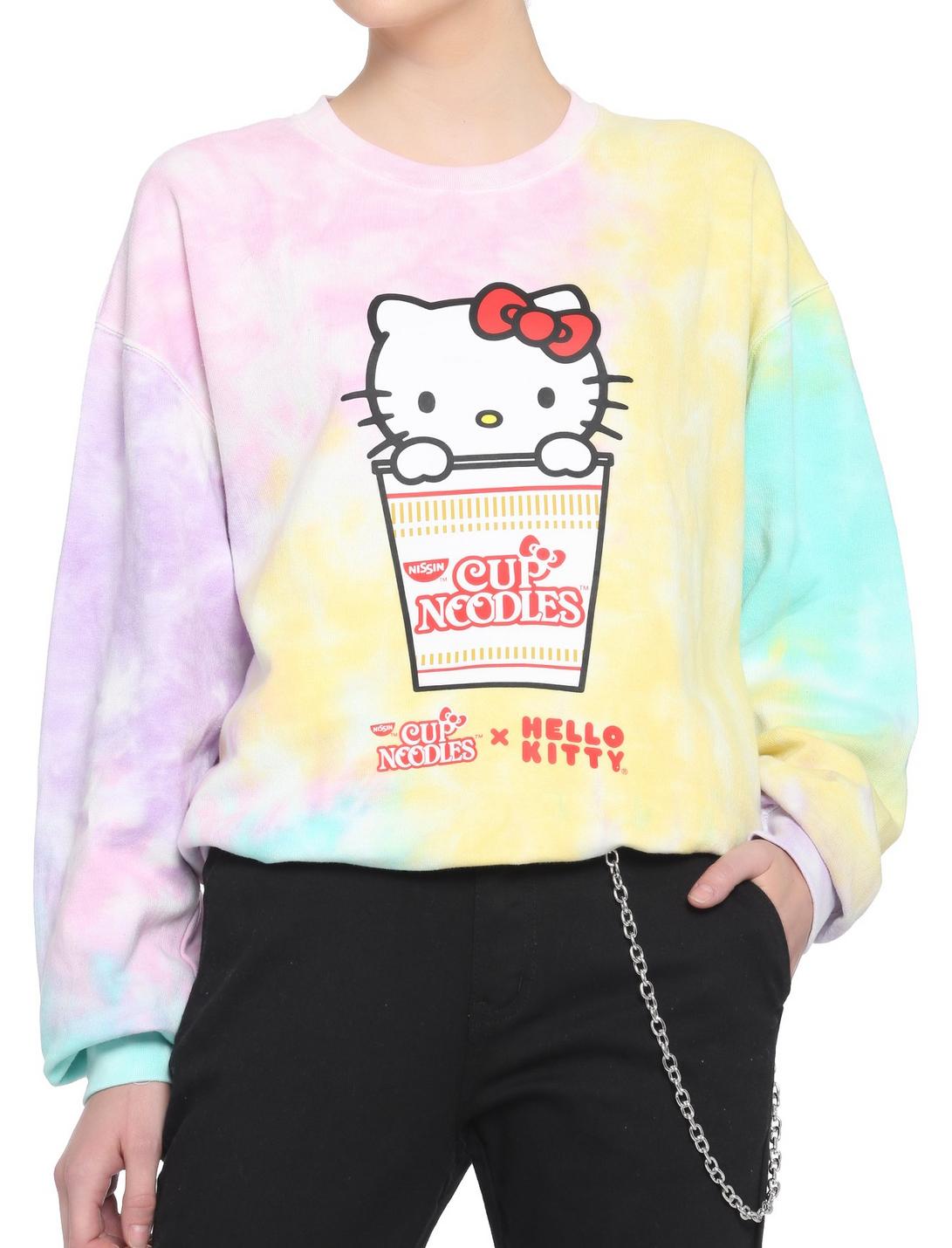 Nissin Cup Noodles X Hello Kitty Tie-Dye Girls Sweatshirt, MULTI, hi-res