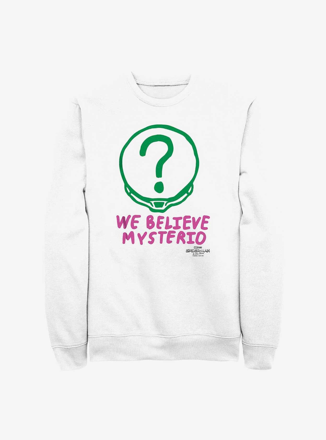 Marvel Spider-Man: No Way Home Believe Mysterio Sweatshirt, WHITE, hi-res