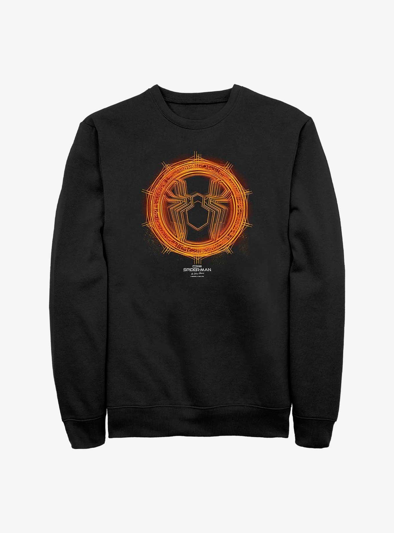 Marvel Spider-Man: No Way Home Gold Spider Sweatshirt, BLACK, hi-res