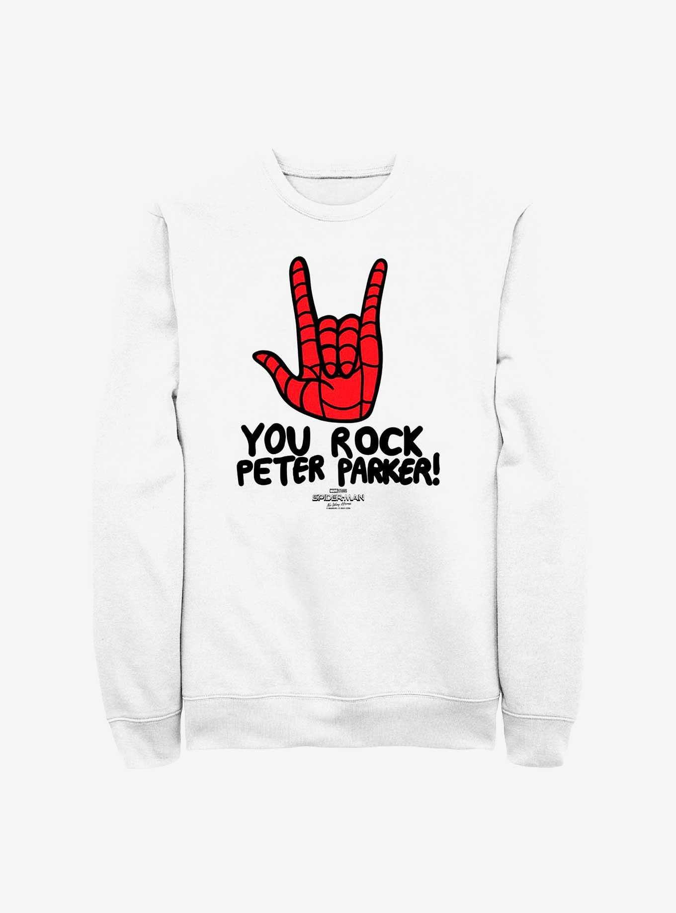 Marvel Spider-Man: No Way Home Parker Rocks Sweatshirt, WHITE, hi-res