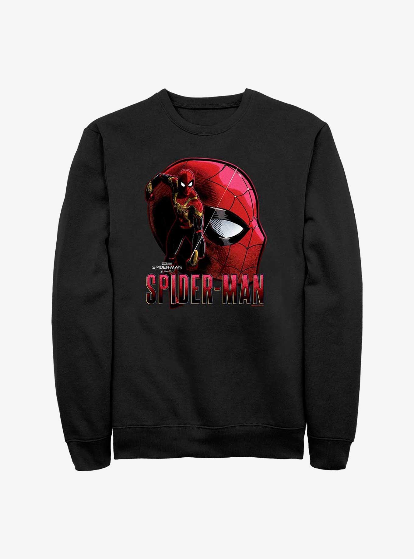 Marvel Spider-Man: No Way Home Spider-Man Profile Sweatshirt, BLACK, hi-res