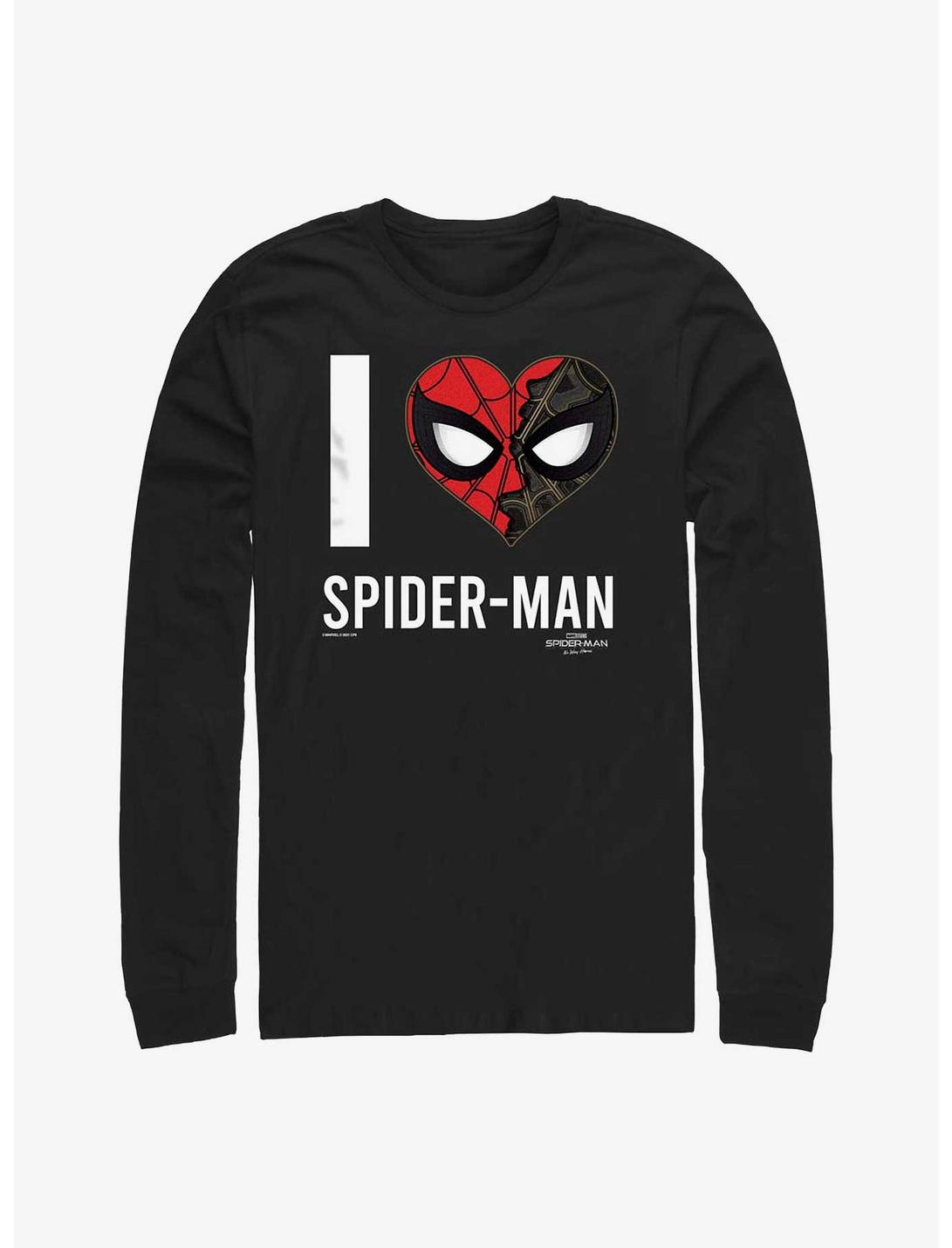 Marvel Spider-Man: No Way Home Heart Spider-Man Long-Sleeve T-Shirt, BLACK, hi-res