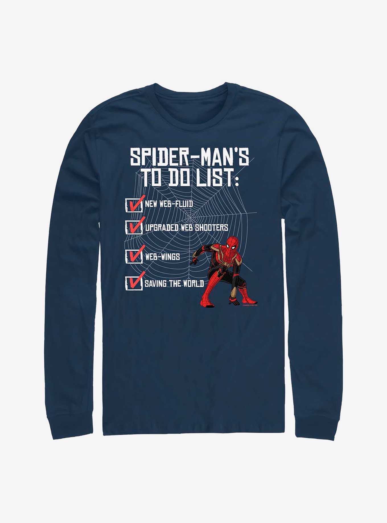 Marvel Spider-Man: No Way Home Spider-Man To Do Long-Sleeve T-Shirt, , hi-res