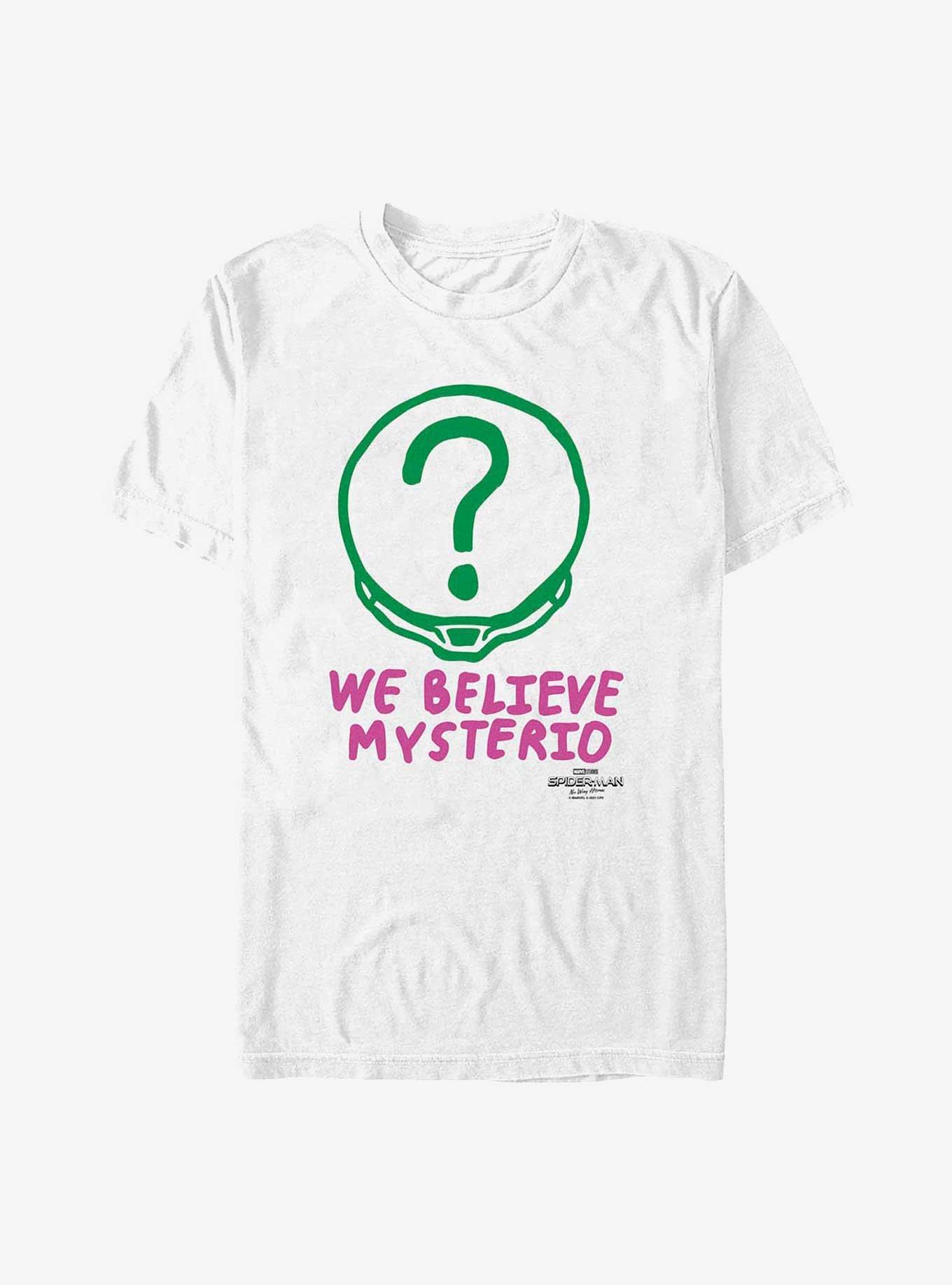 Marvel Spider-Man: No Way Home Believe Mysterio T-Shirt, WHITE, hi-res