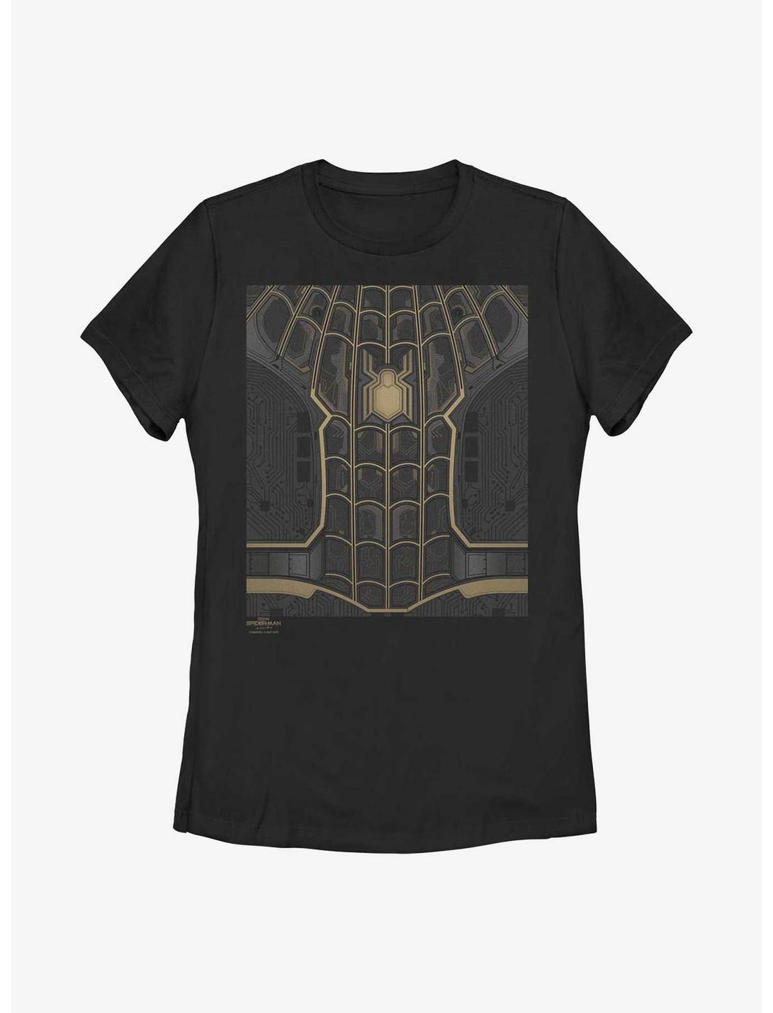 Marvel Spider-Man: No Way Home The Black Suit Spider-Man Womens T-Shirt, BLACK, hi-res