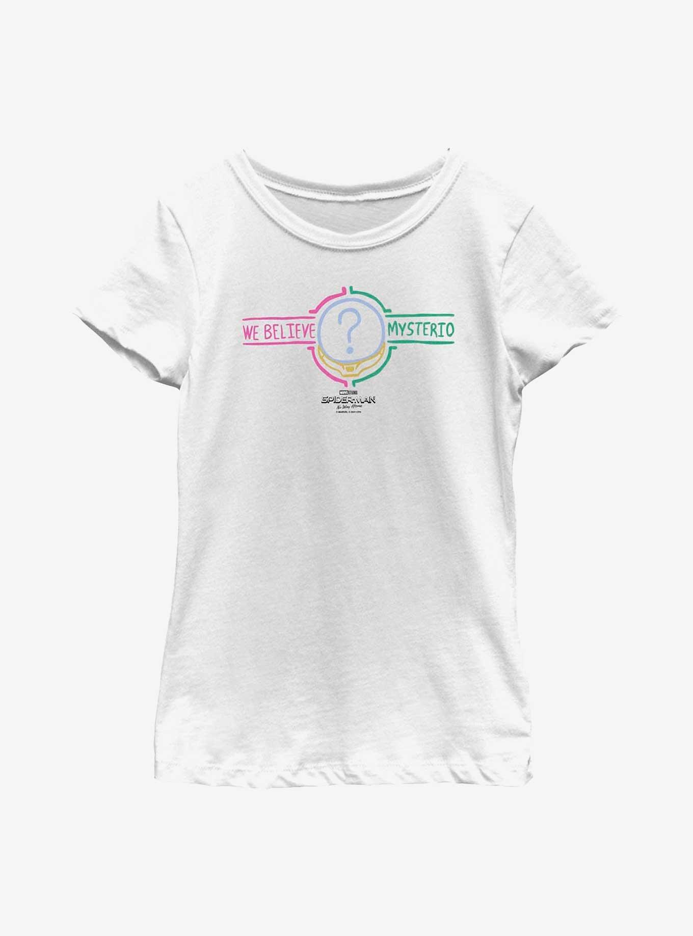 Marvel Spider-Man: No Way Home Believe Mysterio Youth Girls T-Shirt, WHITE, hi-res