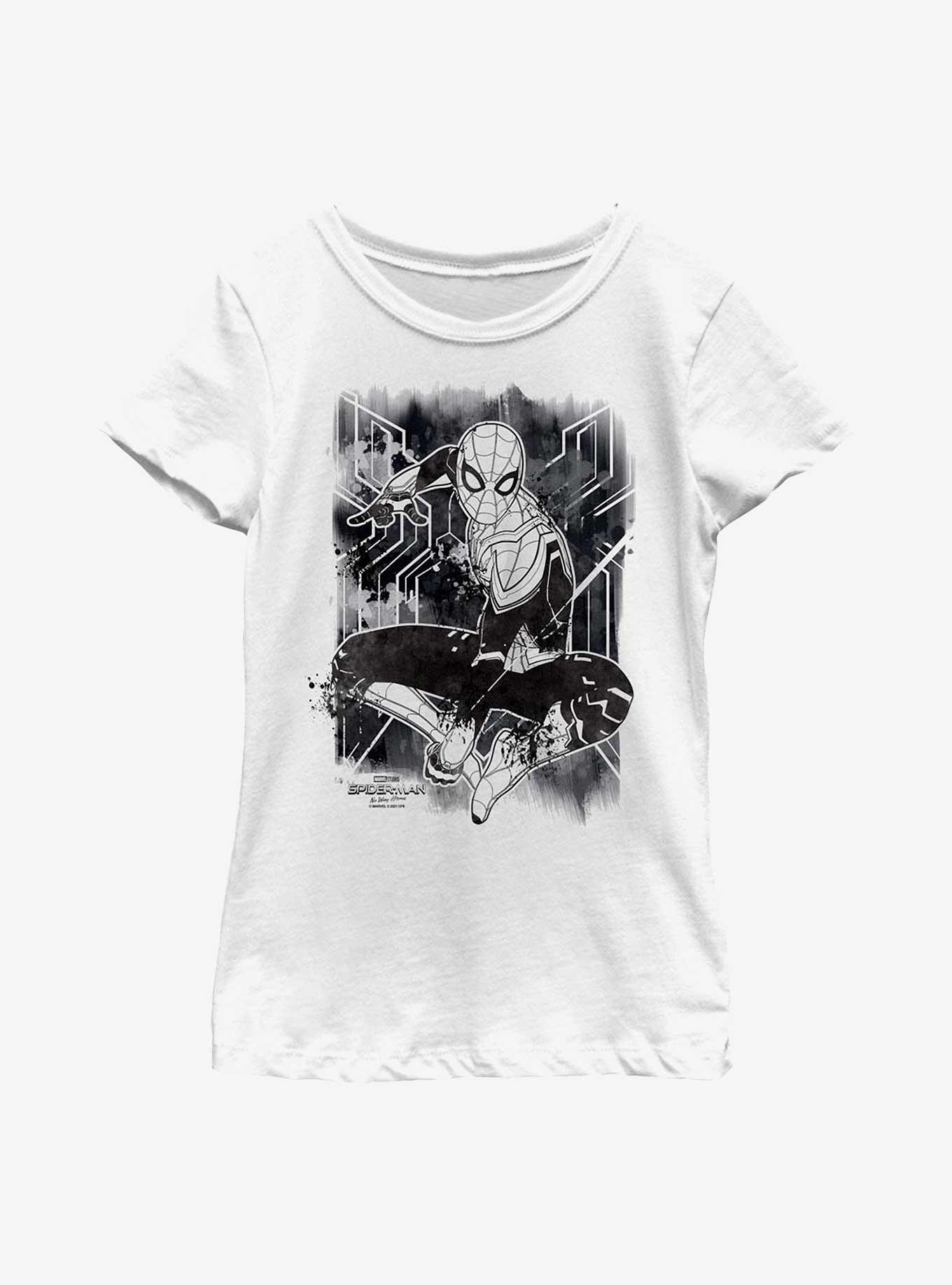 Marvel Spider-Man: No Way Home Spider Inked Youth Girls T-Shirt, , hi-res