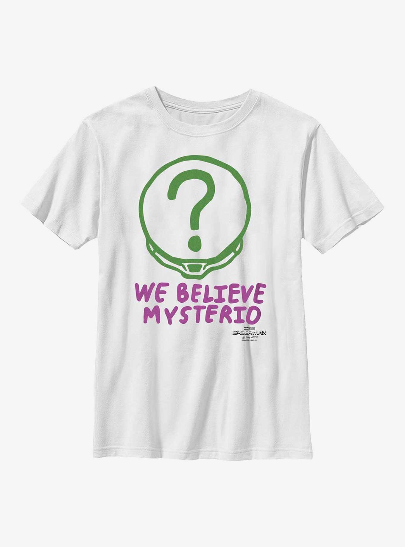 Marvel Spider-Man: No Way Home Believe Mysterio Youth T-Shirt, WHITE, hi-res