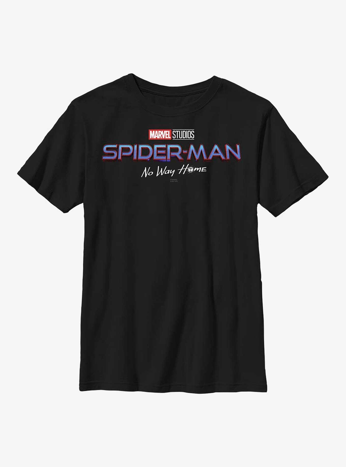 Marvel Spider-Man: No Way Home Logo Youth T-Shirt, BLACK, hi-res