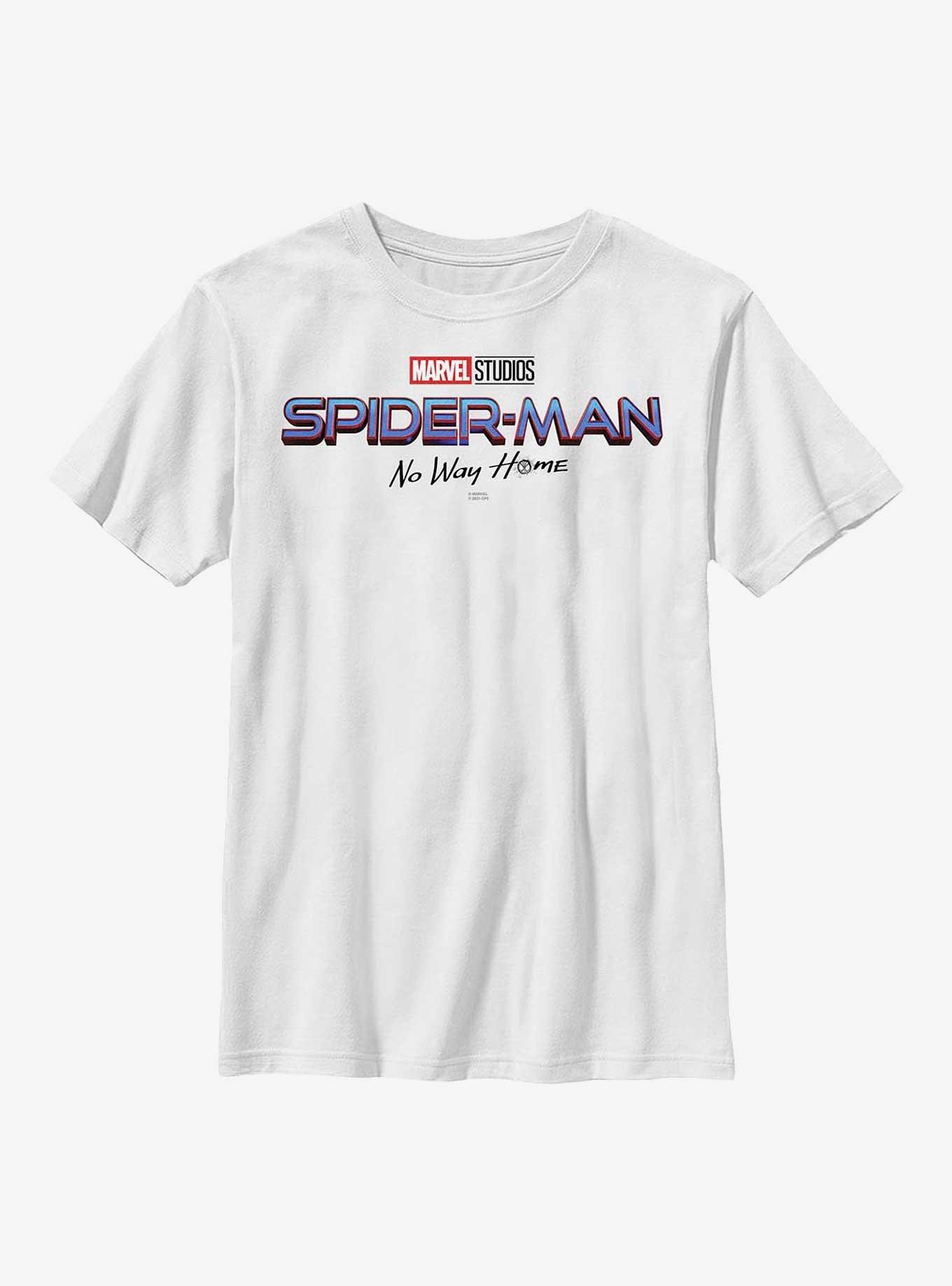 Marvel Spider-Man: No Way Home Logo Youth T-Shirt, WHITE, hi-res