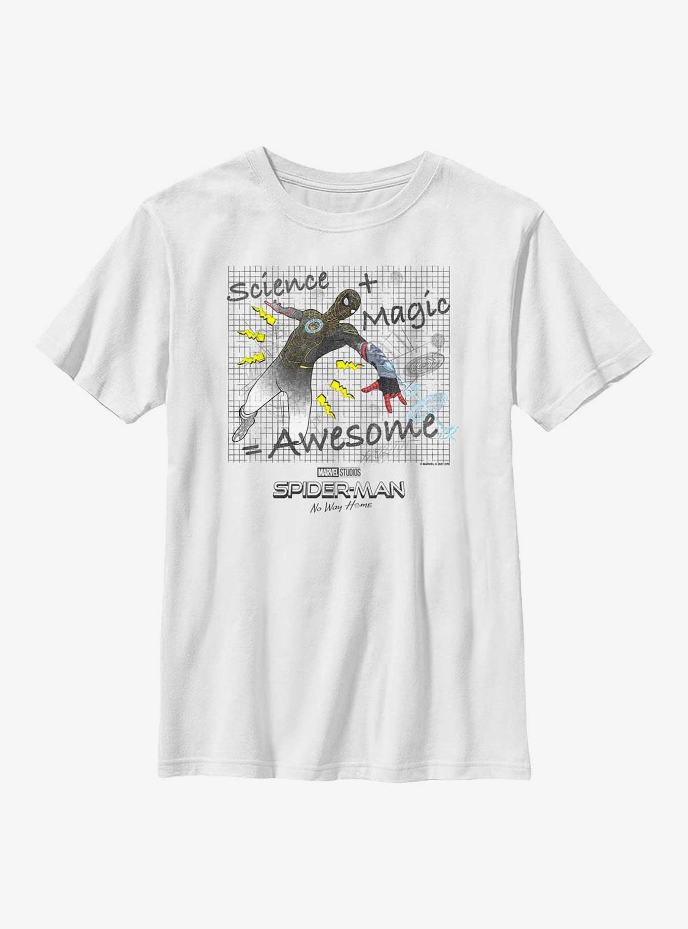 Marvel Spider-Man: No Way Home Science Magic Youth T-Shirt, WHITE, hi-res