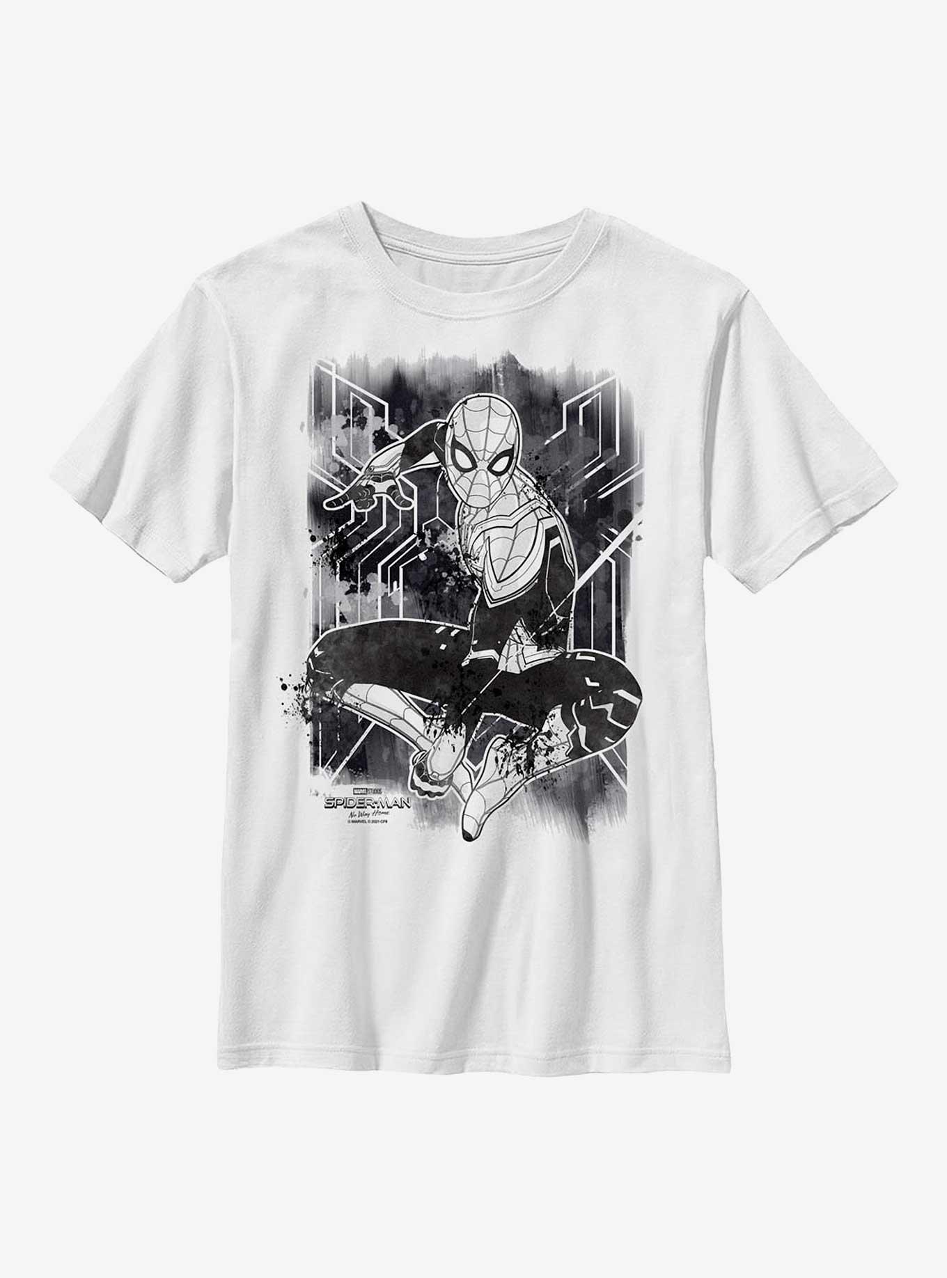 Marvel Spider-Man: No Way Home Spider Inked Youth T-Shirt, WHITE, hi-res