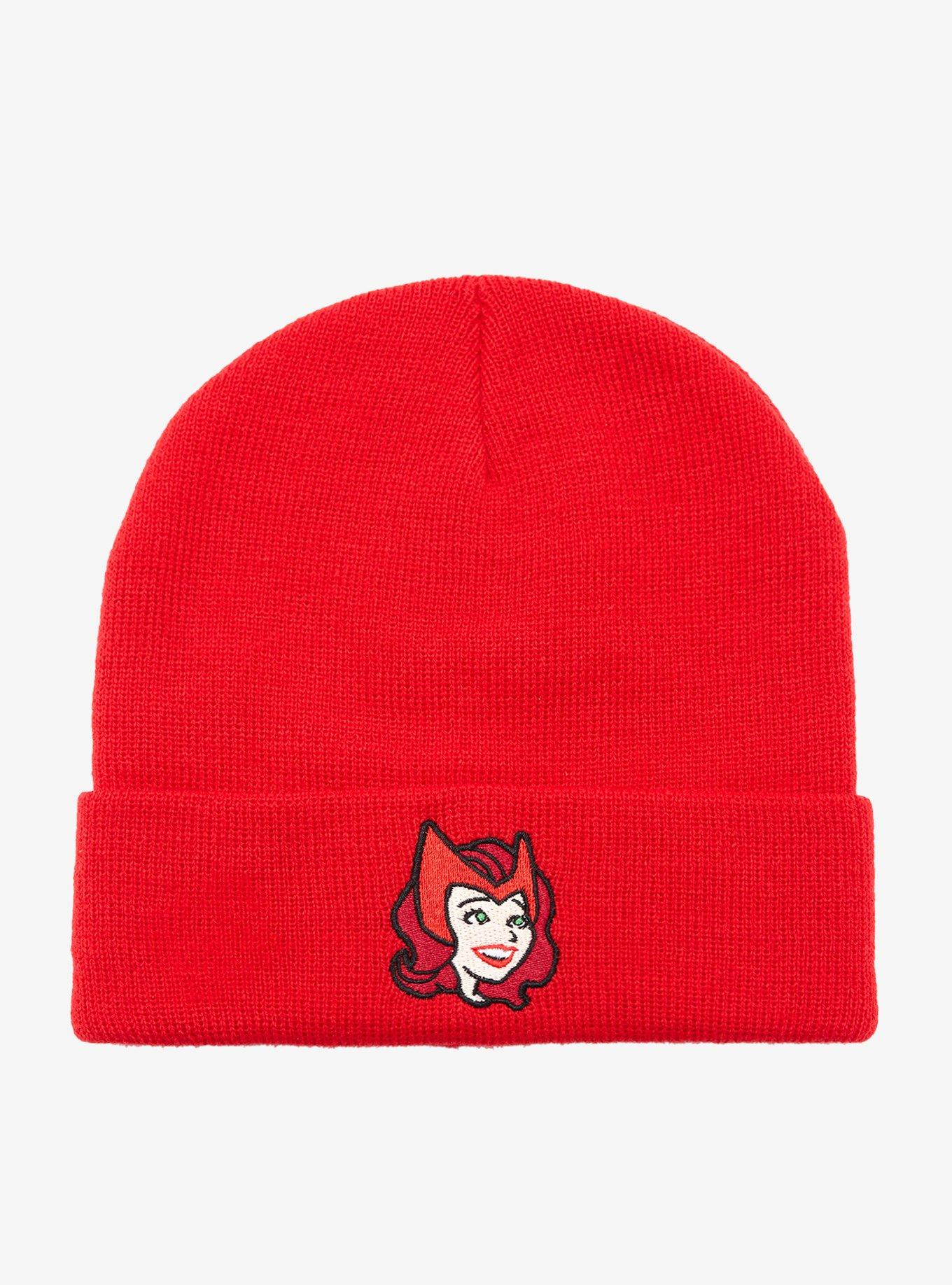 Marvel WandaVision Cartoon Scarlet Witch Cuff Beanie - BoxLunch Exclusive, , hi-res