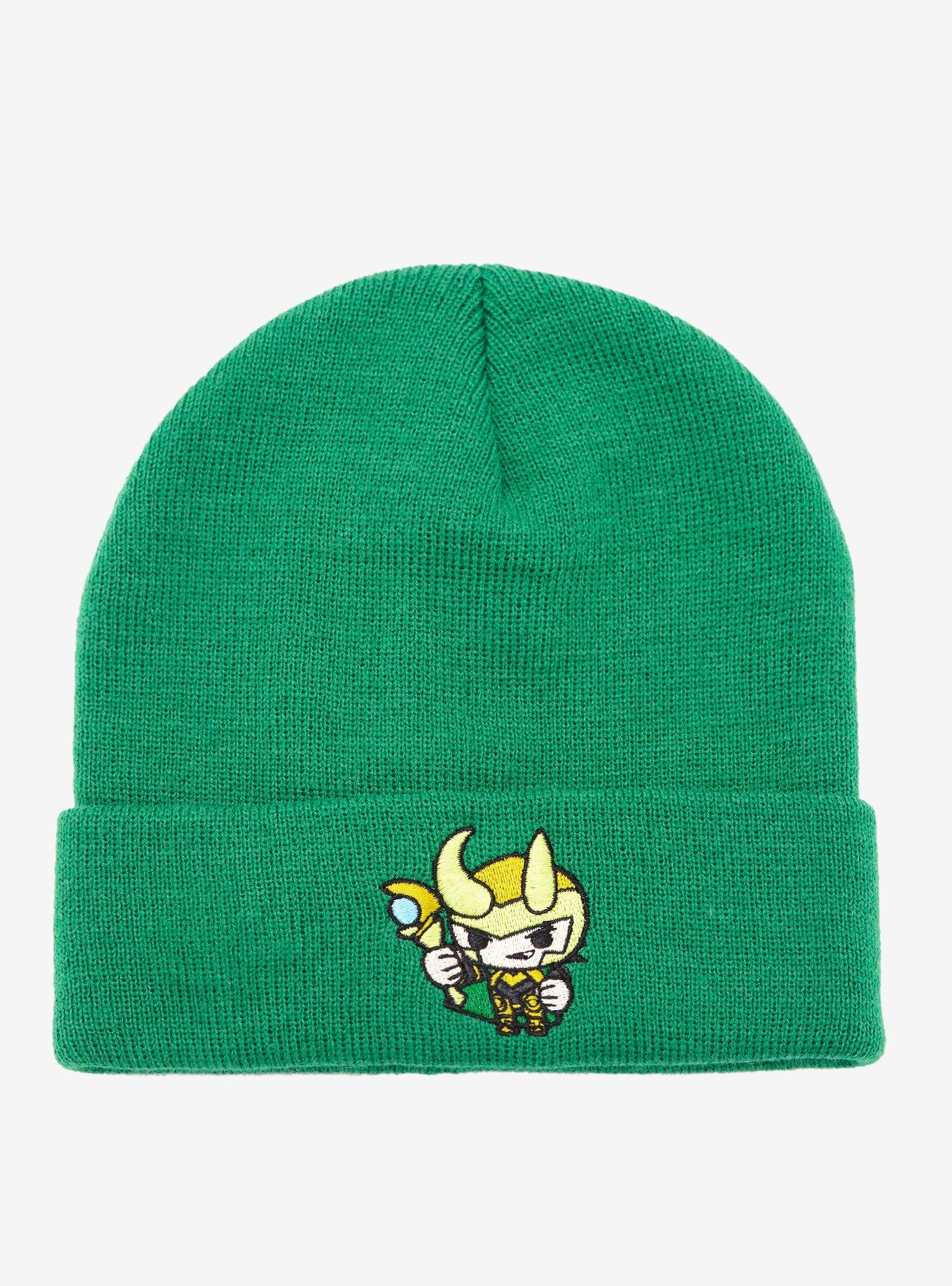 Marvel Loki Chibi Cuff Beanie - BoxLunch Exclusive, , hi-res