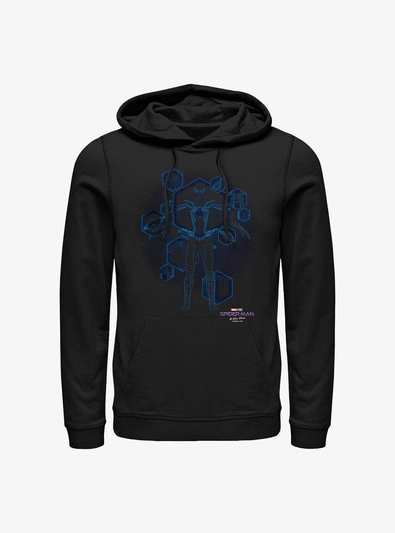 Marvel Spider-Man: No Way Home Blue Print Ready Hoodie, , hi-res