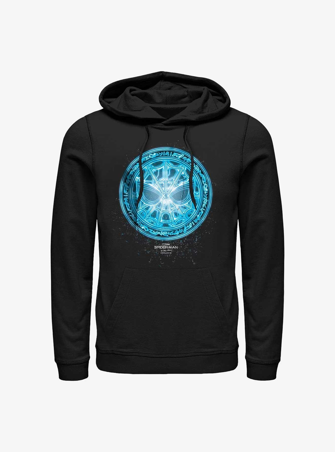 Marvel Spider-Man: No Way Home Blue Spidey Rune Hoodie, BLACK, hi-res