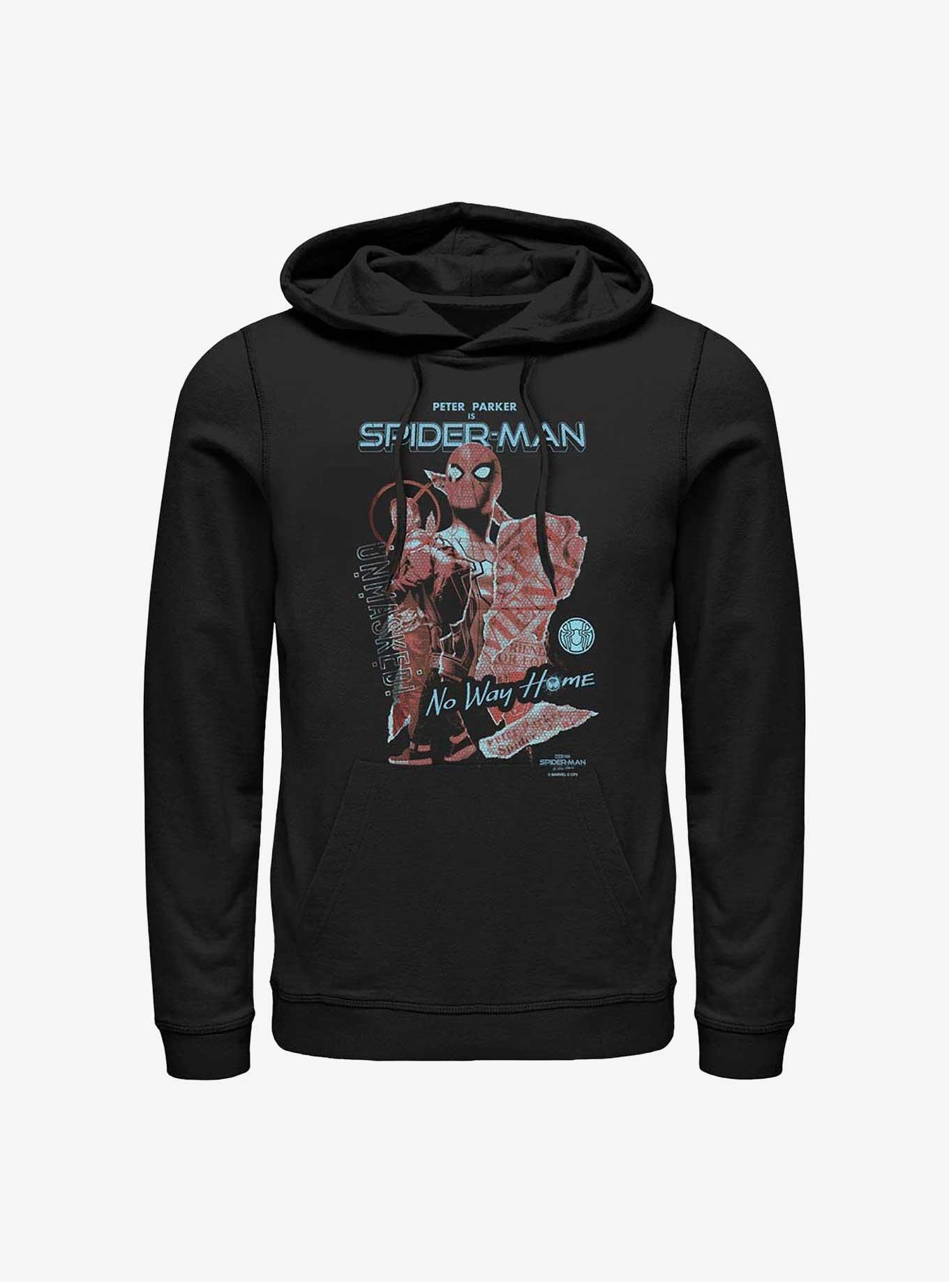 Marvel Spider-Man: No Way Home No Mask Cover Hoodie, BLACK, hi-res