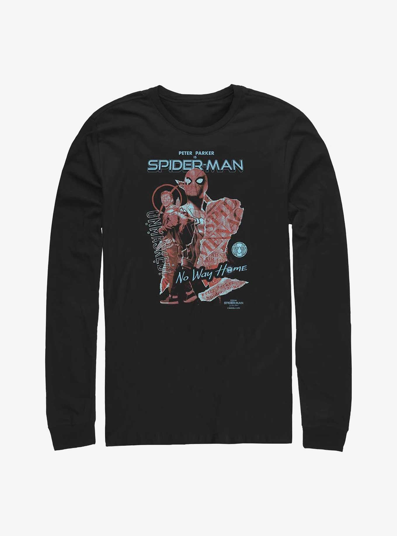 Marvel Spider-Man: No Way Home No Mask Cover Long-Sleeve T-Shirt, , hi-res