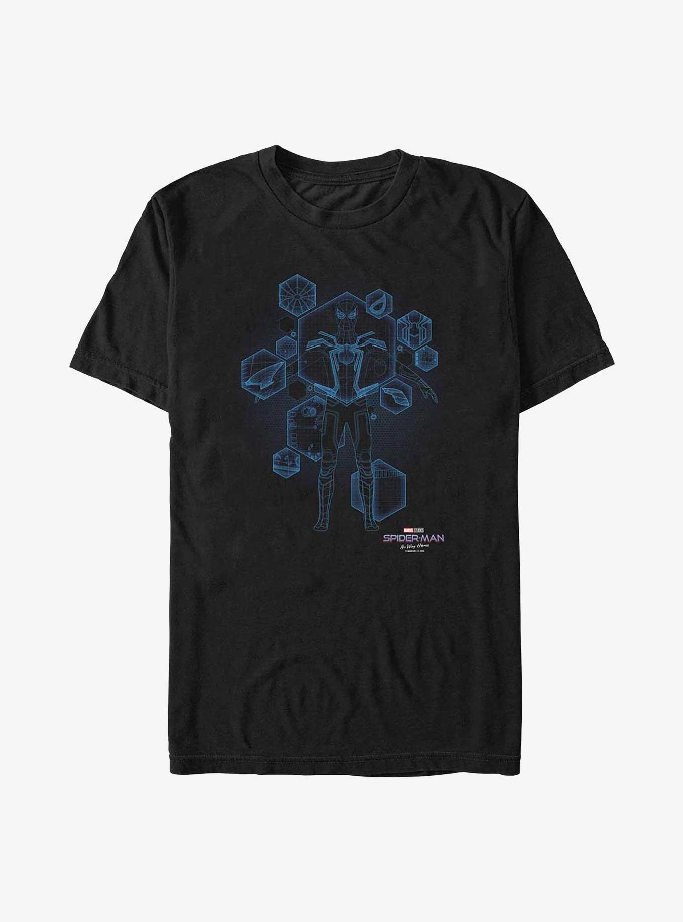 Marvel Spider-Man: No Way Home Blue Print Ready T-Shirt, , hi-res
