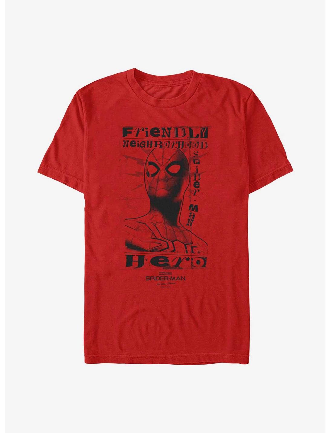 Marvel Spider-Man: No Way Home Friendly Hero T-Shirt, RED, hi-res