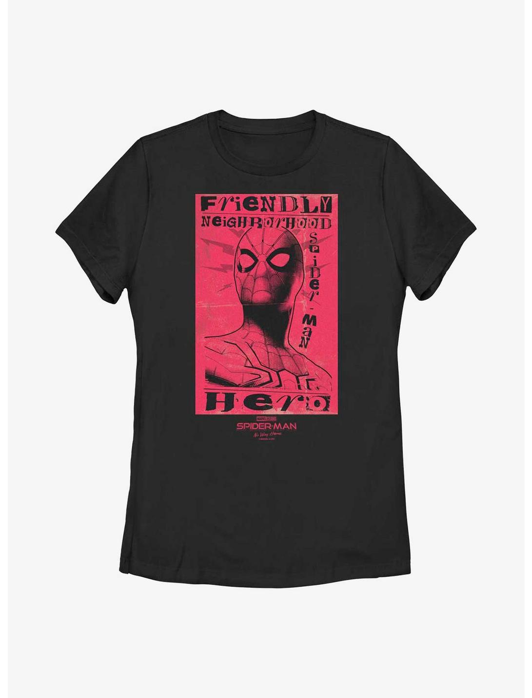 Marvel Spider-Man: No Way Home Friendly Hero Womens T-Shirt, BLACK, hi-res