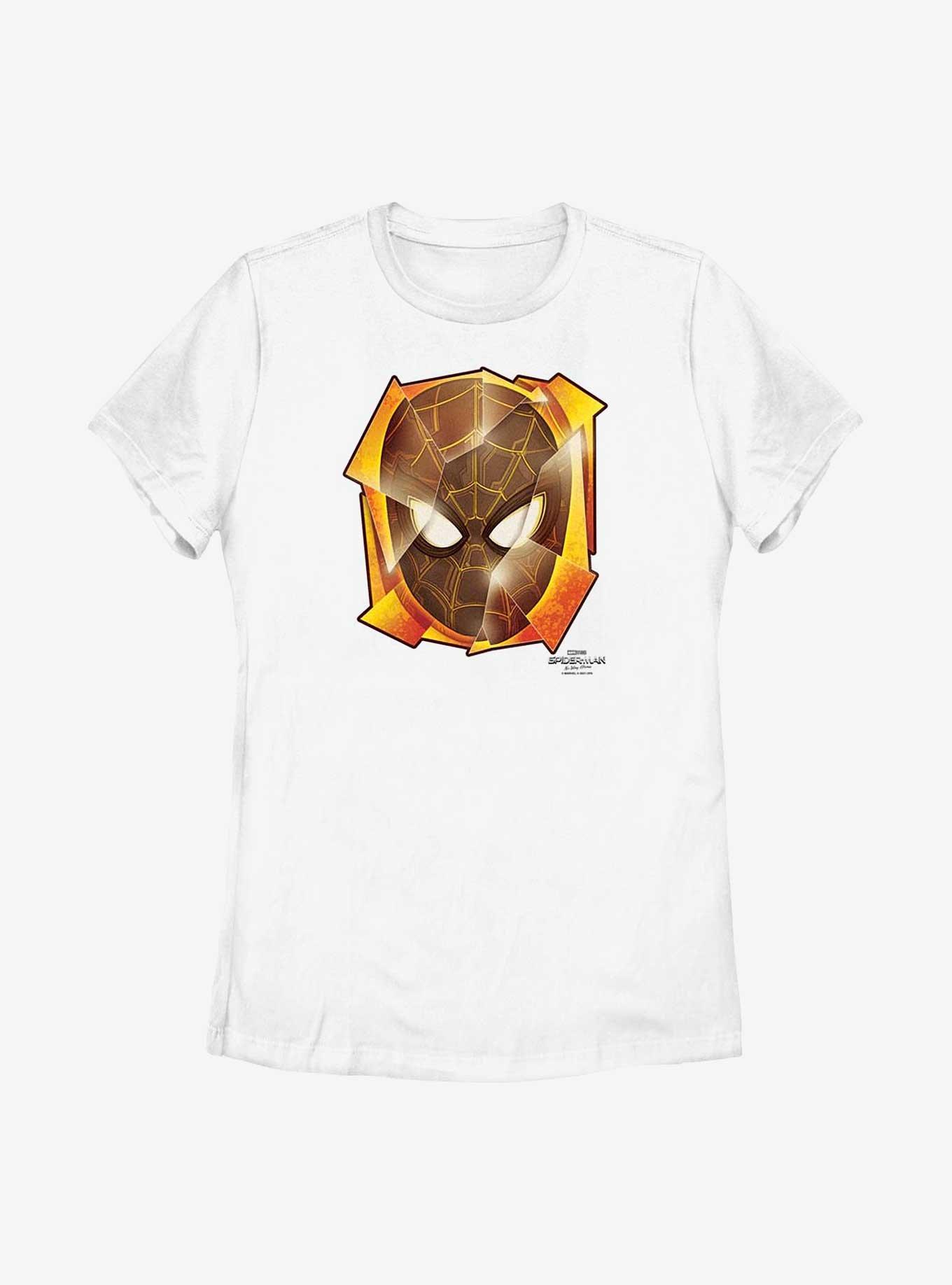 Marvel Spider-Man: No Way Home Mask Pieces Womens T-Shirt, WHITE, hi-res