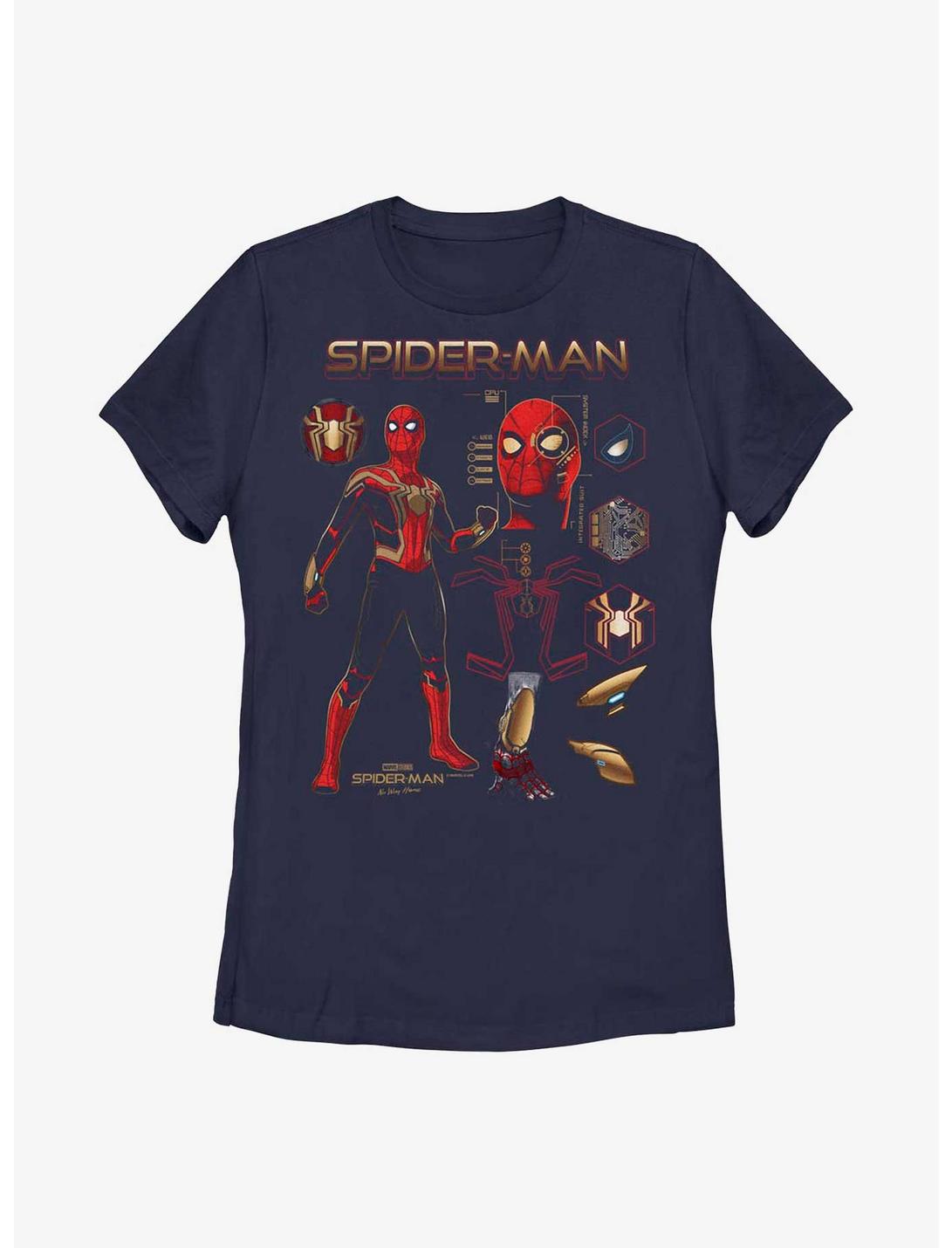 Marvel Spider-Man: No Way Home Spidey Stuff Womens T-Shirt, NAVY, hi-res