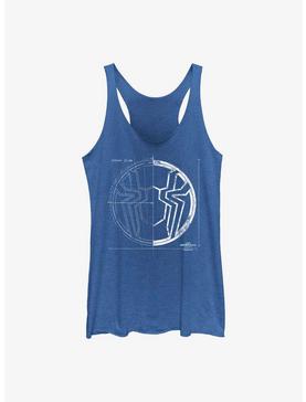 Marvel Spider-Man: No Way Home Grid White Womens Tank Top, , hi-res