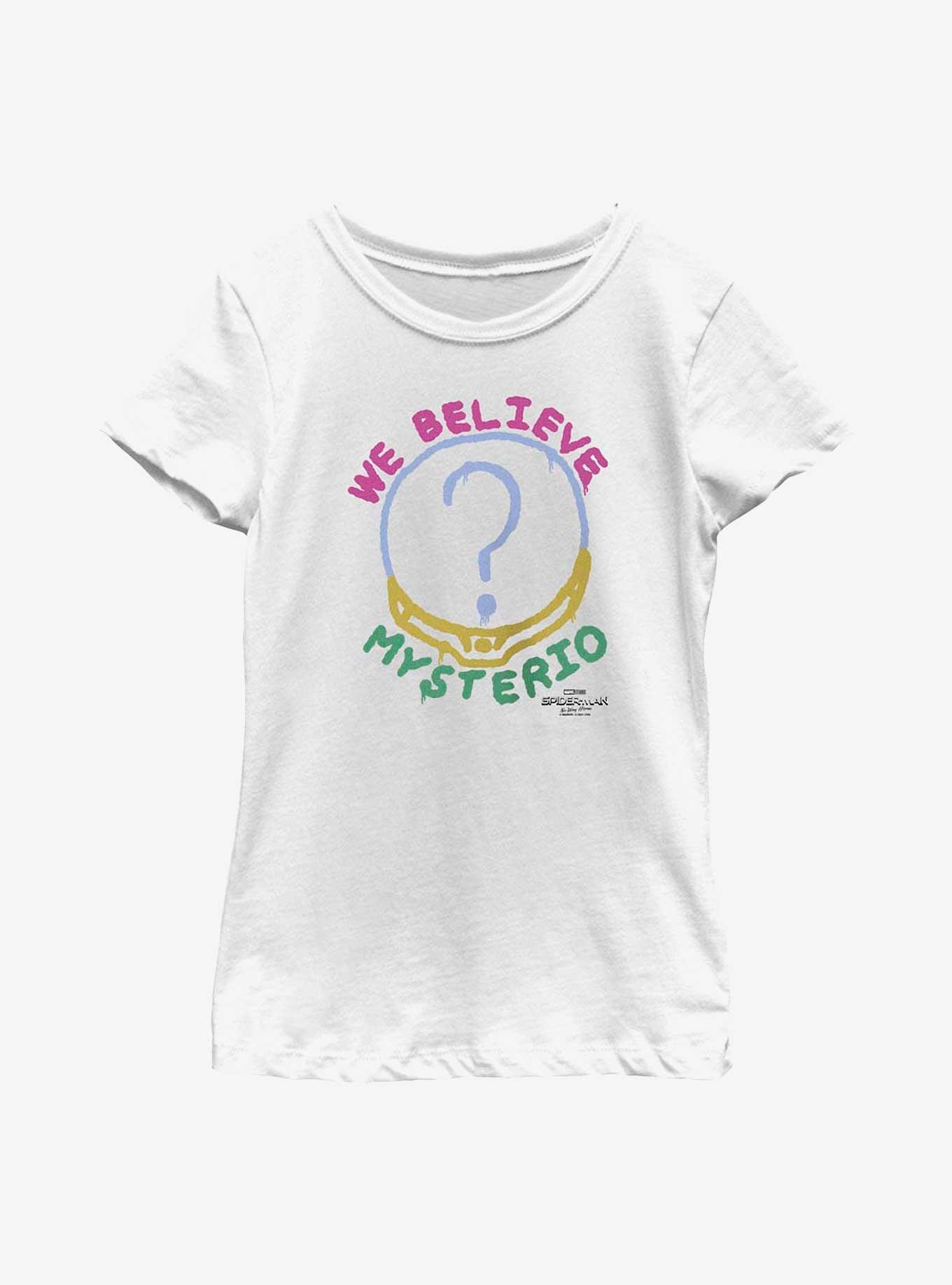 Marvel Spider-Man: No Way Home Believe Mysterio Youth Girls T-Shirt, WHITE, hi-res