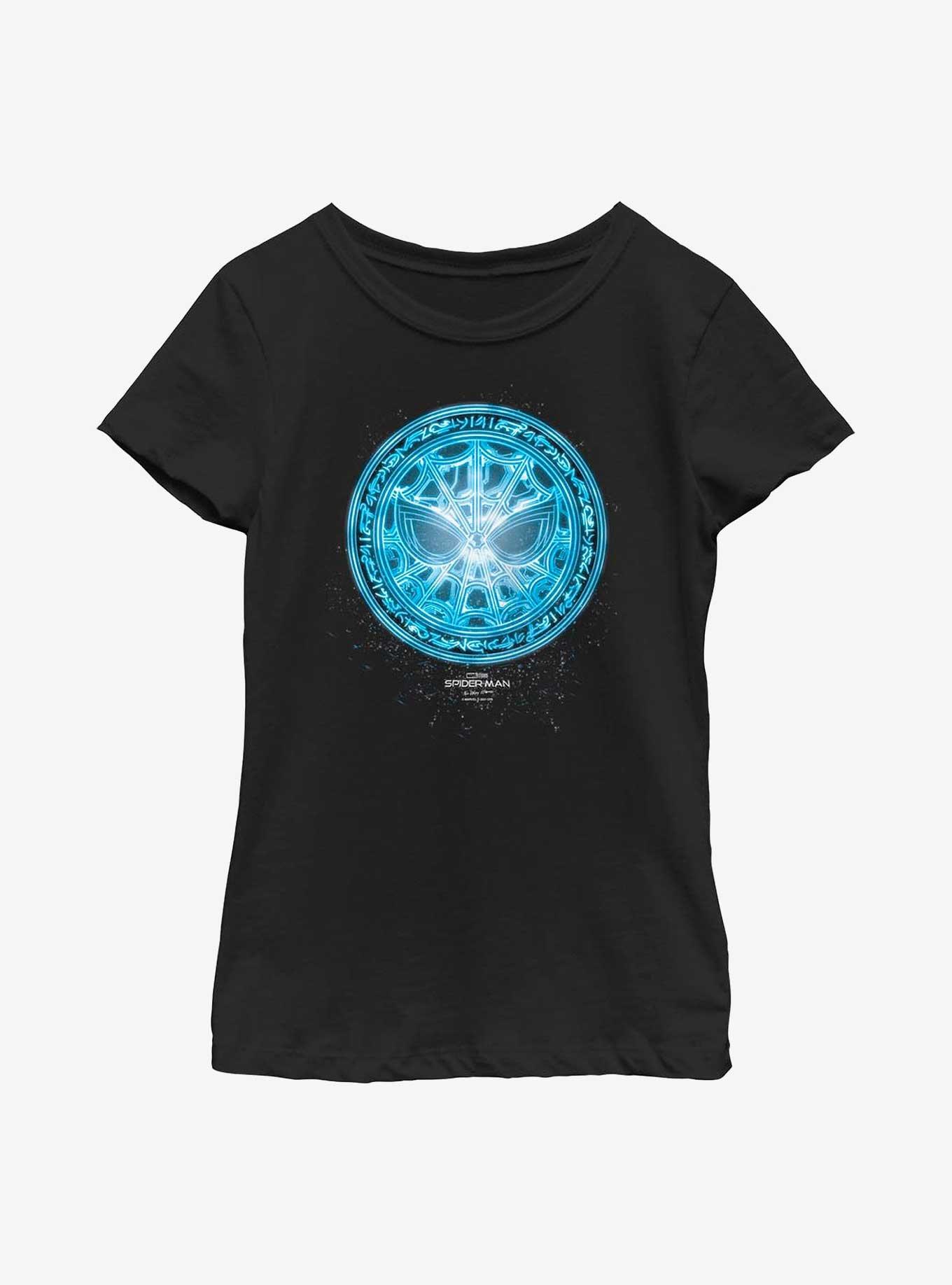 Marvel Spider-Man: No Way Home Blue Spidey Rune Youth Girls T-Shirt, , hi-res