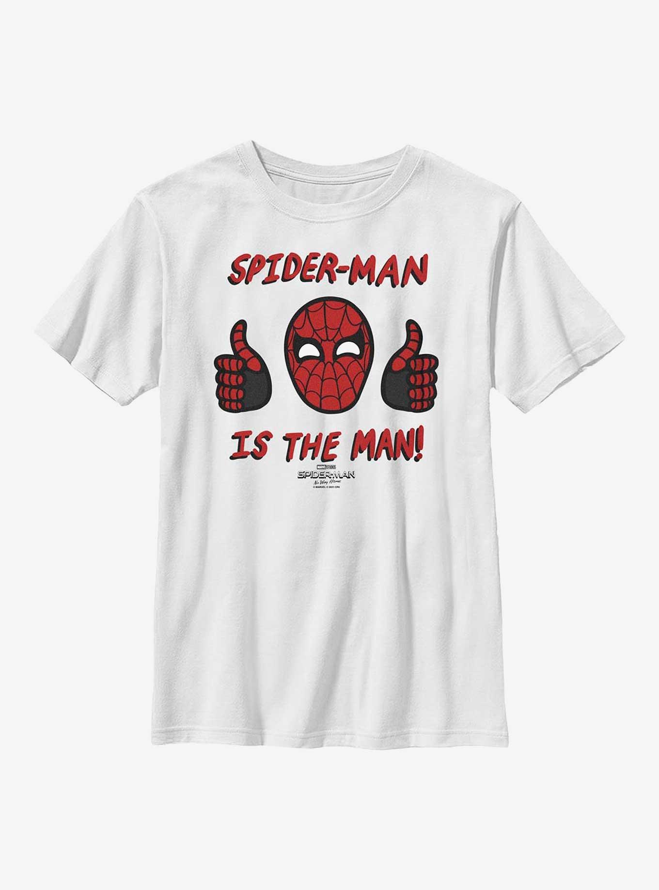 Marvel Spider-Man: No Way Home Spidey The Man Youth T-Shirt, WHITE, hi-res