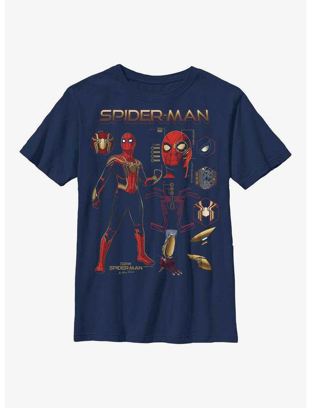 Marvel Spider-Man: No Way Home Spidey Stuff Youth T-Shirt, NAVY, hi-res