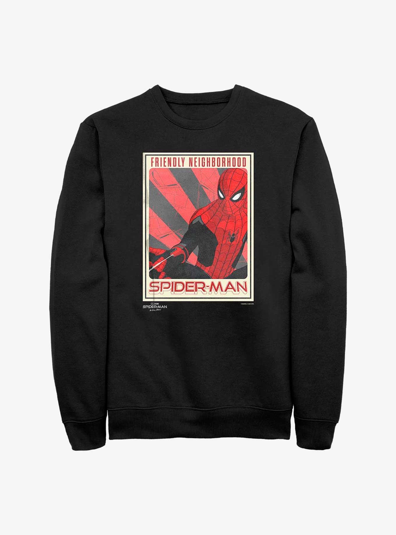Marvel Spider-Man: No Way Home The Friendly Spider Sweatshirt, BLACK, hi-res