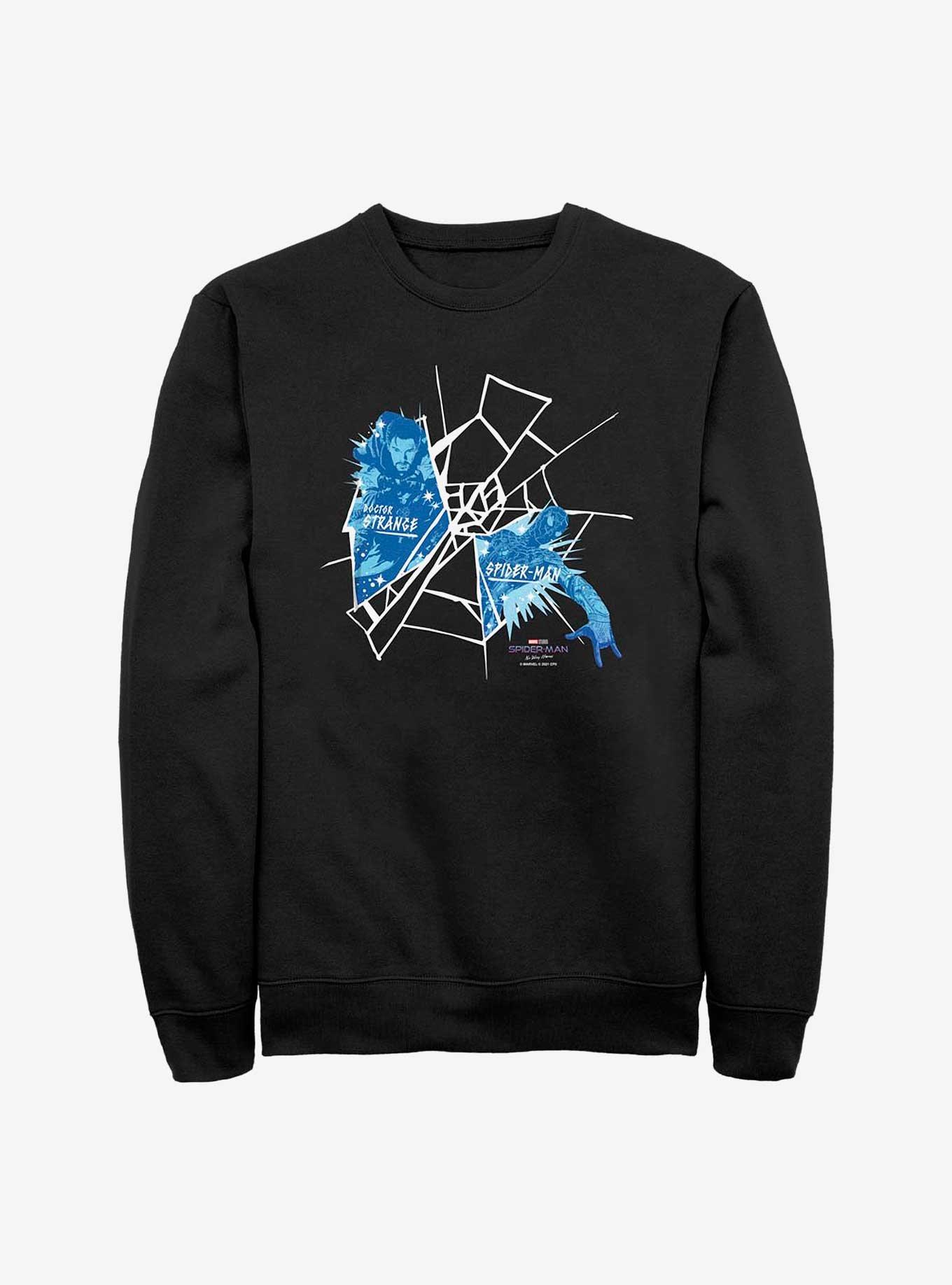 Marvel Spider-Man: No Way Home Strange Spidey Web Sweatshirt, BLACK, hi-res