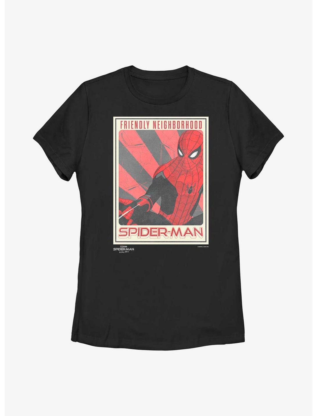 Marvel Spider-Man: No Way Home The Friendly Spider Womens T-Shirt, BLACK, hi-res
