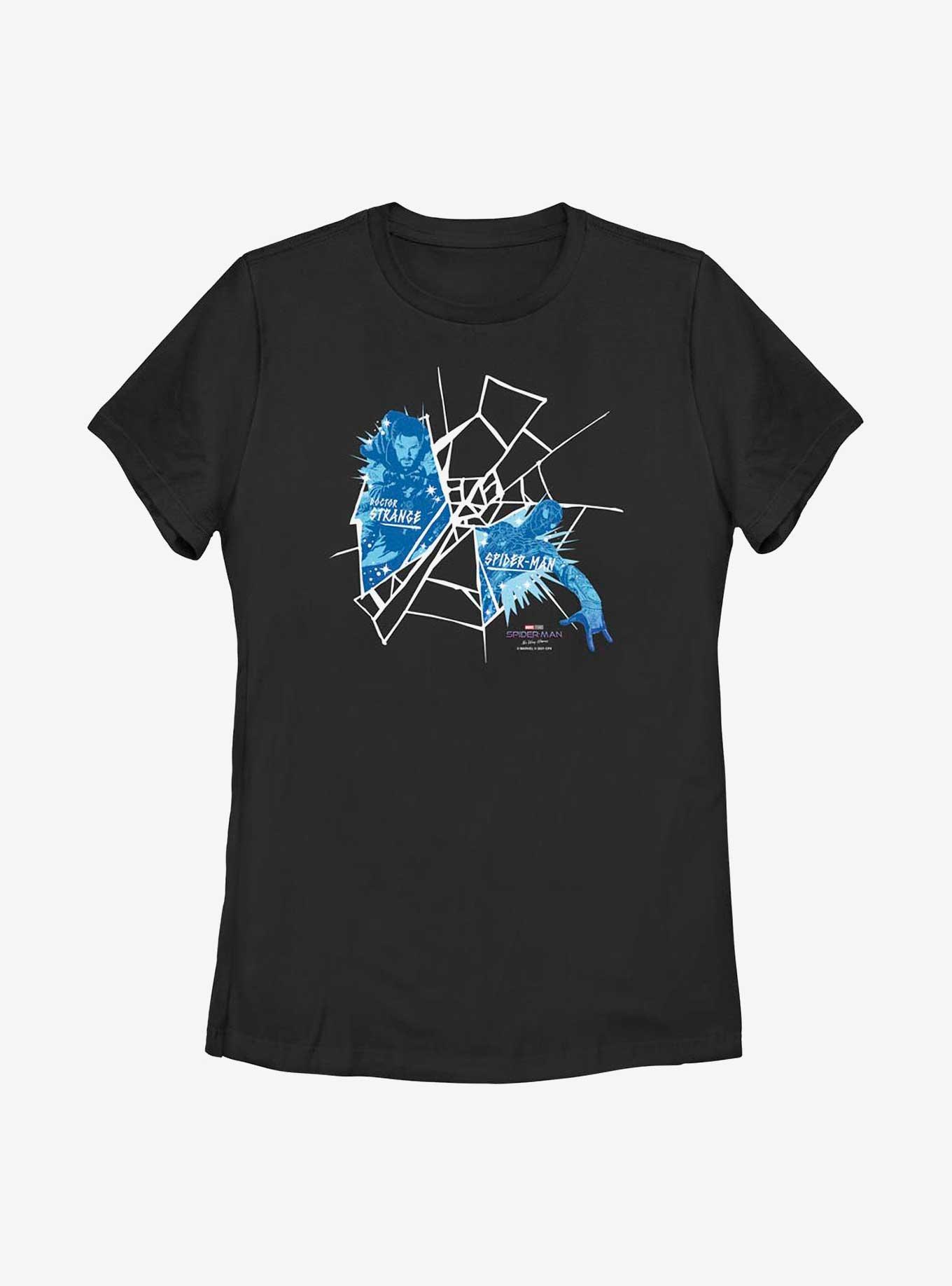 Marvel Spider-Man: No Way Home Strange Spidey Web Womens T-Shirt, BLACK, hi-res